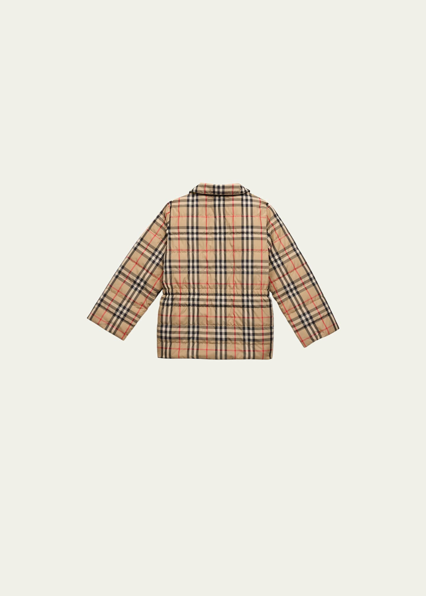 Reversible Checked Jacket in Beige - Burberry