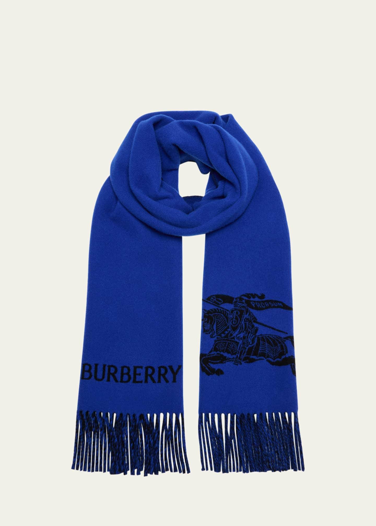 Burberry Men's Cashmere EKD Logo Scarf