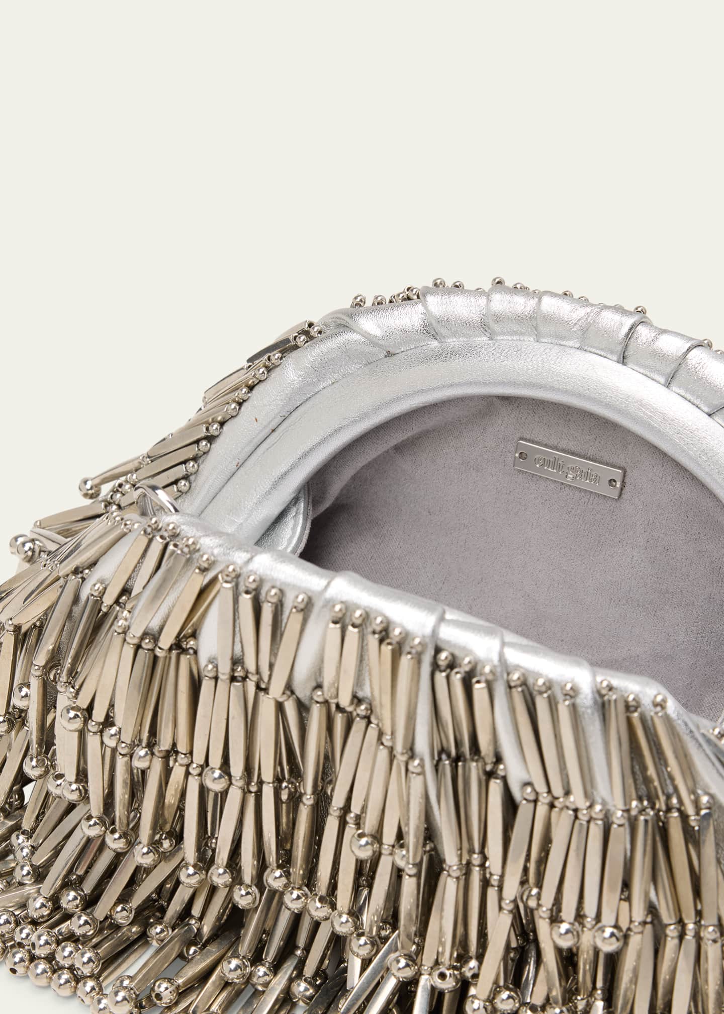 Cult Gaia Jaala Nano Fringe Embellished Clutch Bag Bergdorf Goodman