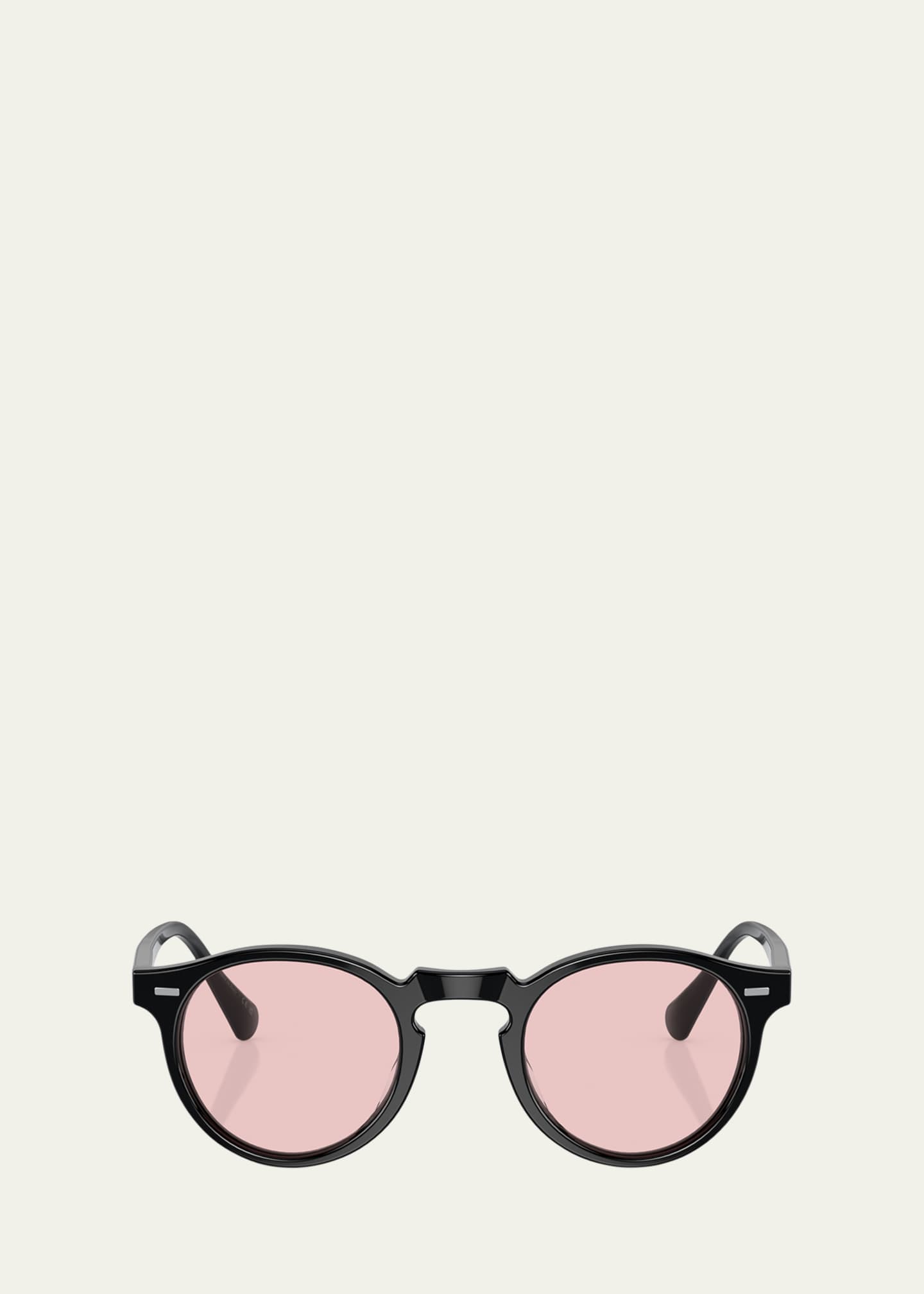 Oliver Peoples Vintage Inspired Acetate Round Sunglasses