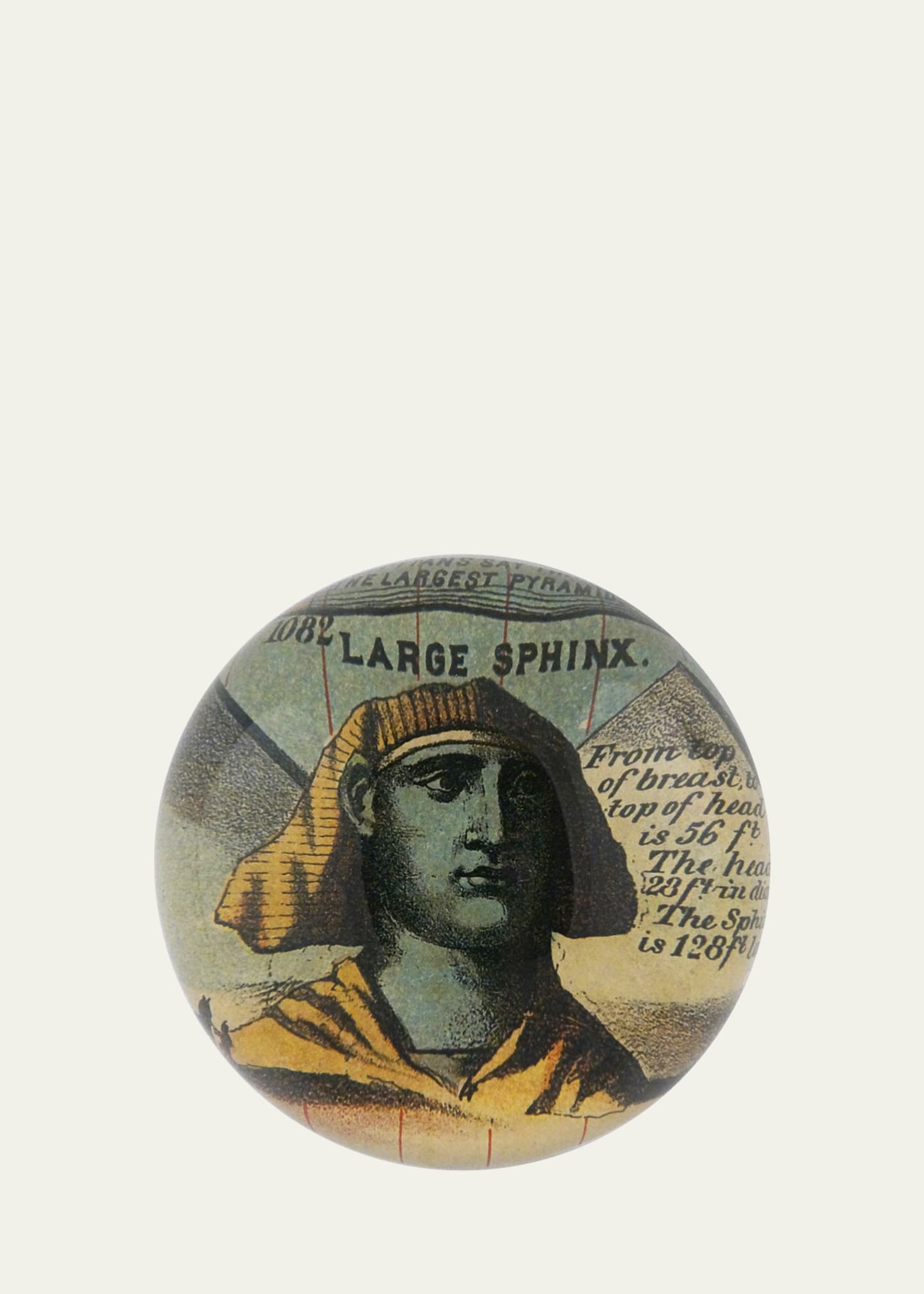 John Derian Sphinx Dome Paperweight