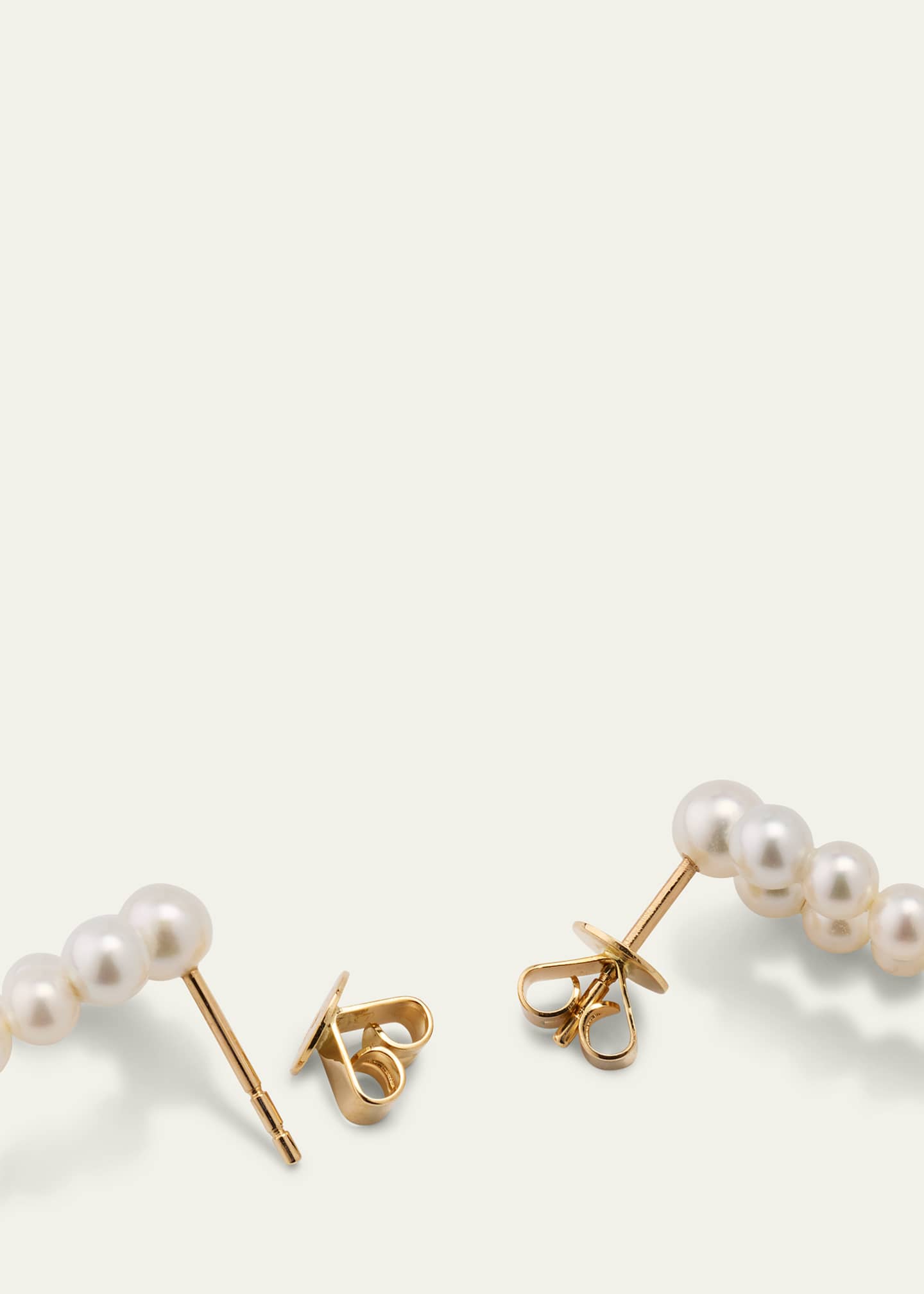 Sophie Bille Brahe 14K Recycled Yg Petite Perle Nuit Earrings with Freshwater Pearls Image 4 of 4