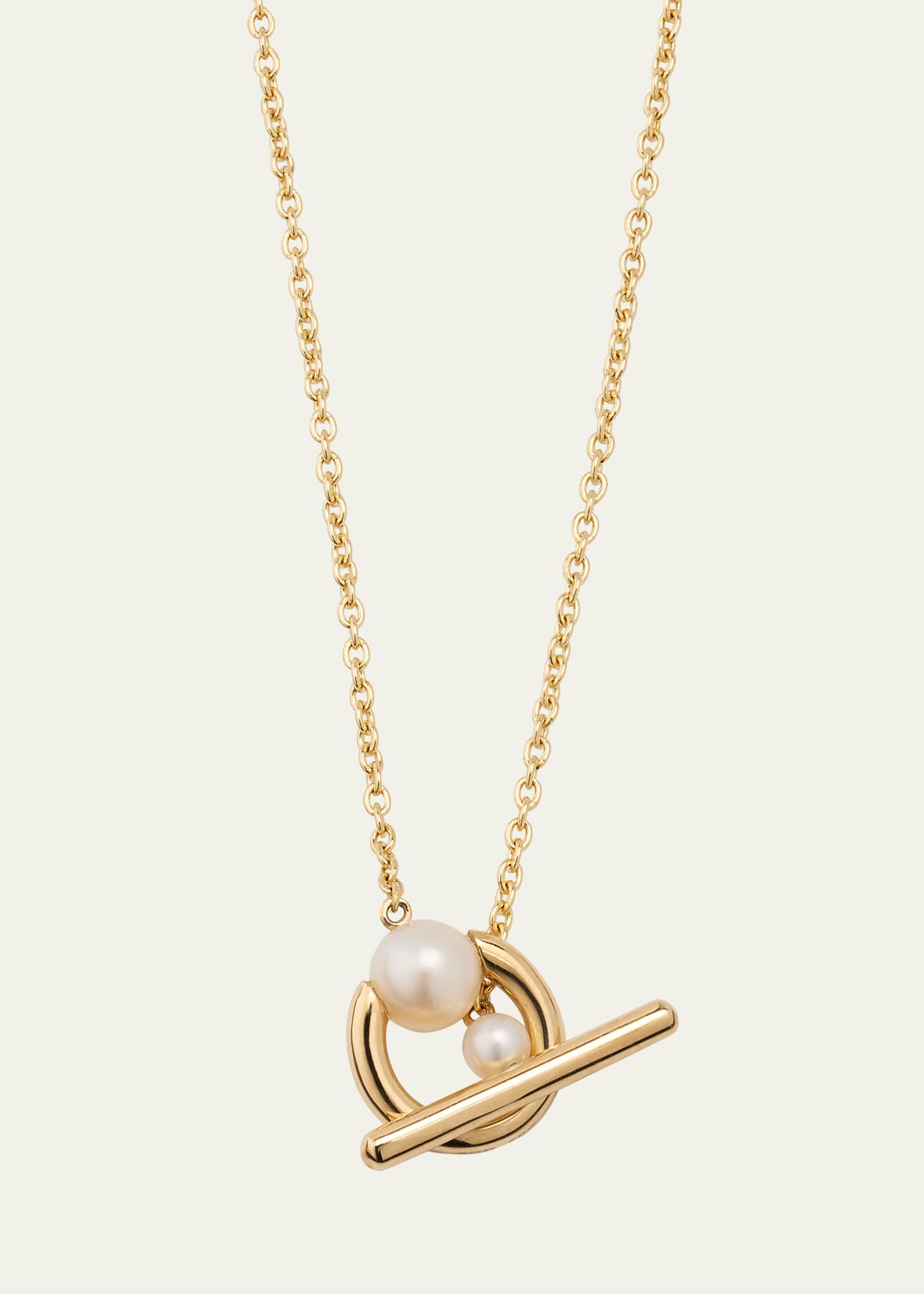 Sophie Bille Brahe 14K Recycled Yellow Gold Claudia Simple Necklace with Freshwater Pearls Image 1 of 4
