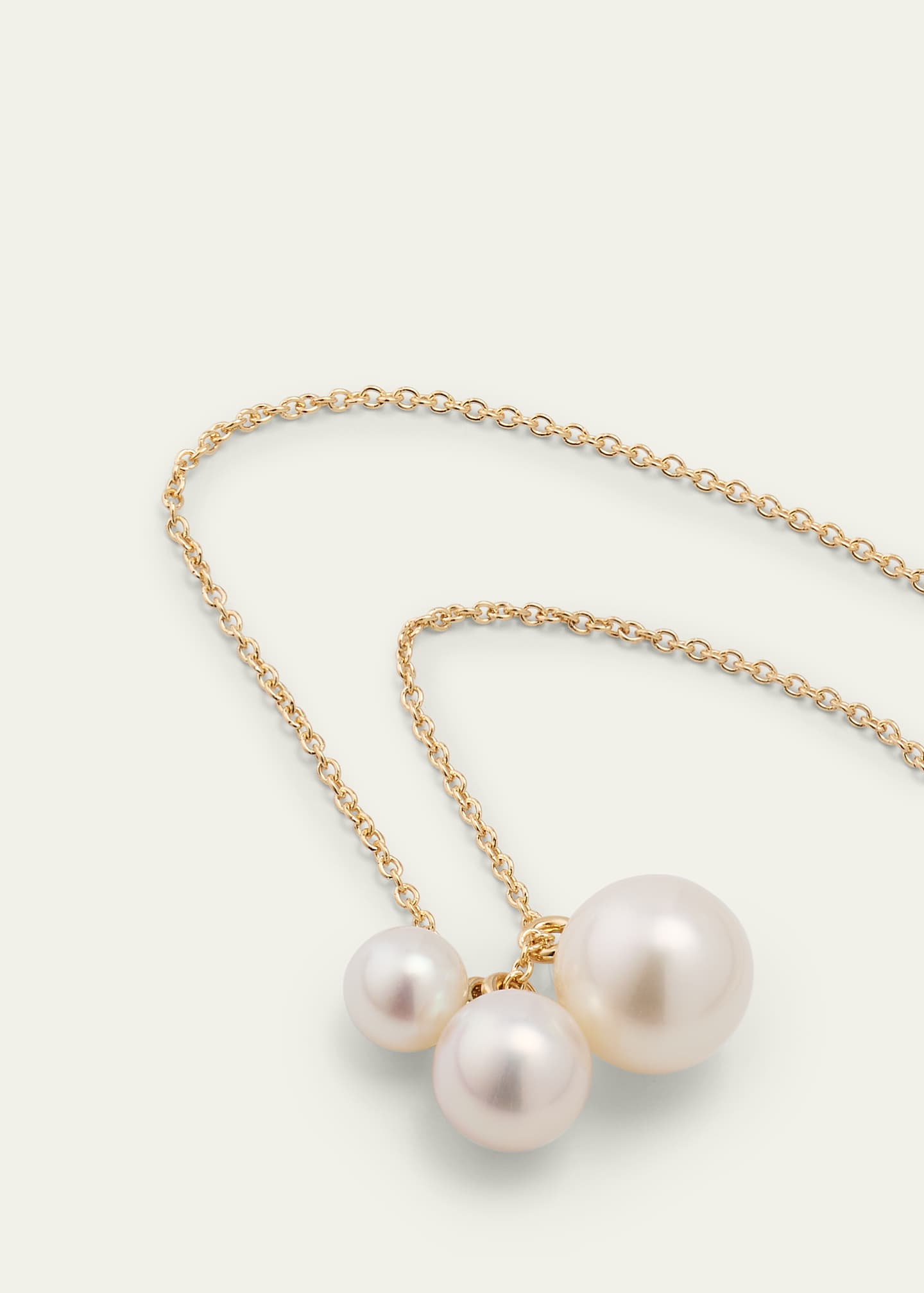 Sophie Bille Brahe 14K Recycled Yellow Gold Stella Necklace with Freshwater Pearls Image 3 of 4