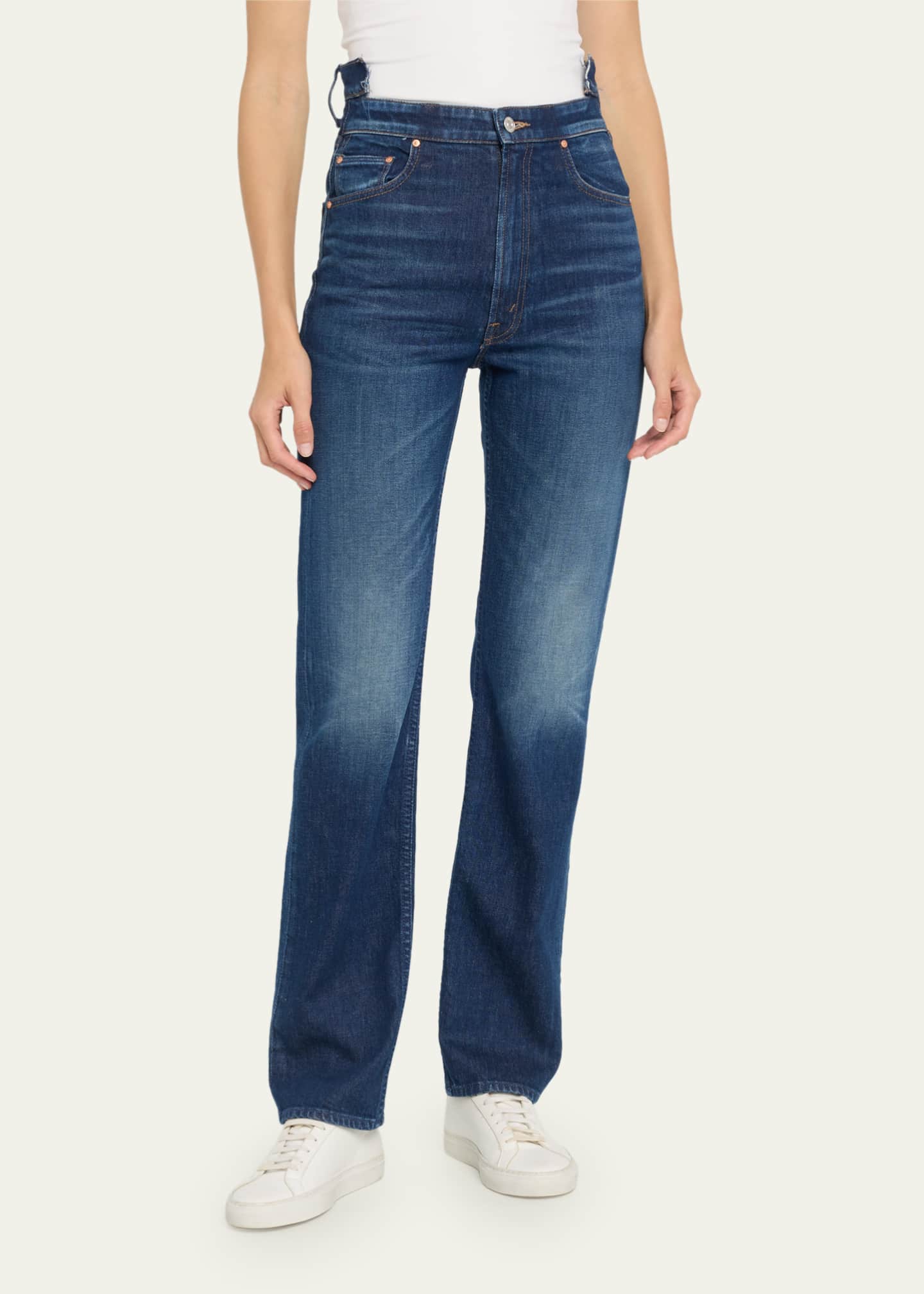 MOTHER The High Waisted Rider Shift Sneak Jeans - Bergdorf Goodman