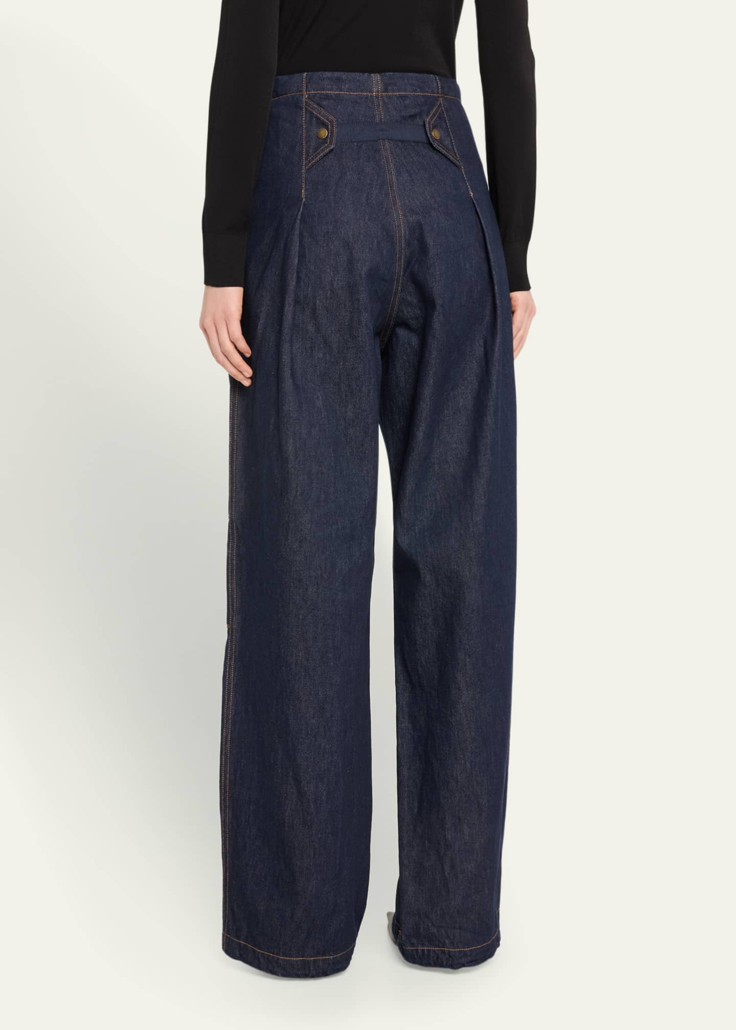 DARKPARK Daisy Denim Military Pants Bergdorf Goodman