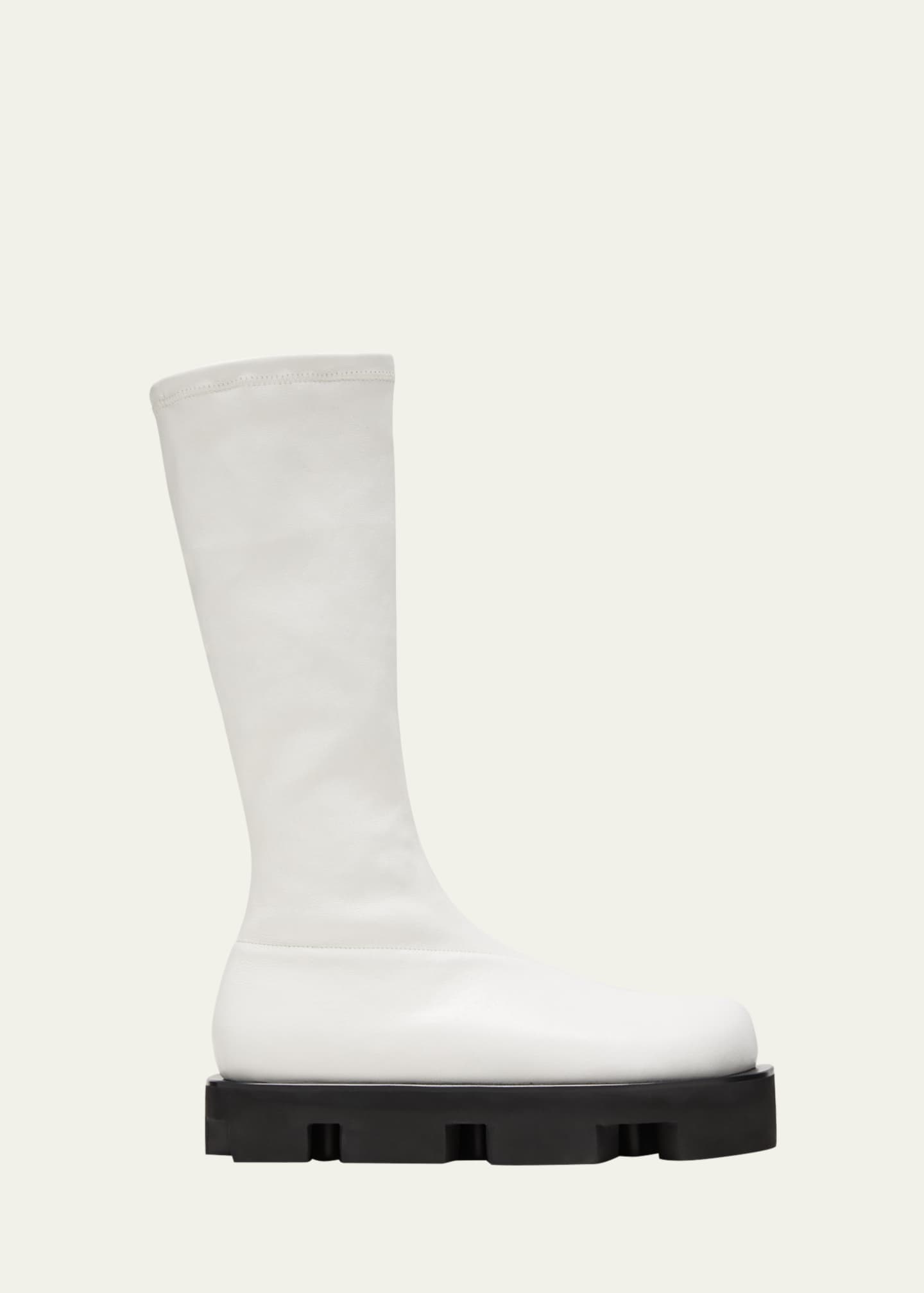 Jil sander white boots hotsell