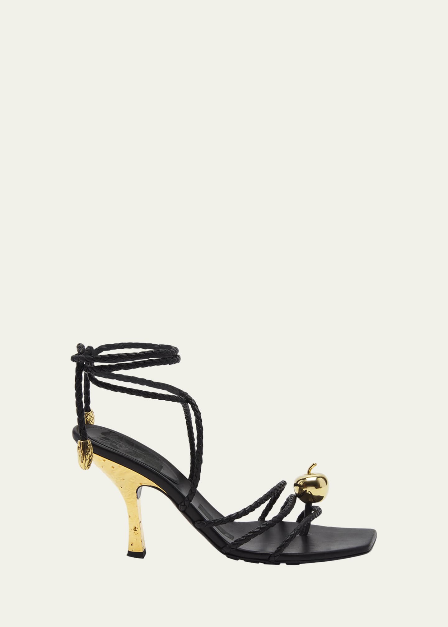 Bottega Veneta Adam Strappy Apple Ankle Wrap sandals