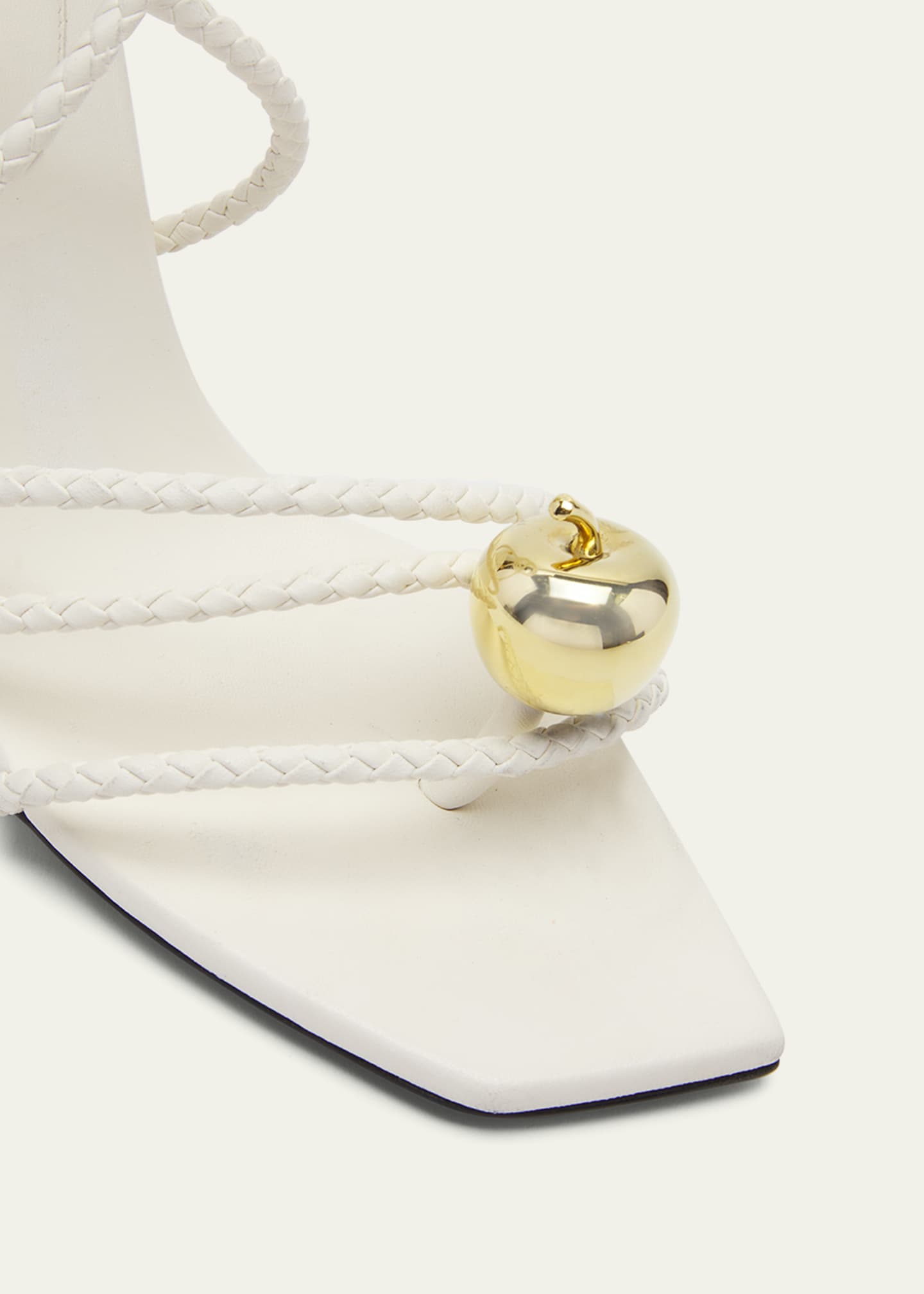 Bottega Veneta Adam Strappy Apple Ankle-Wrap sandals Image 5 of 6