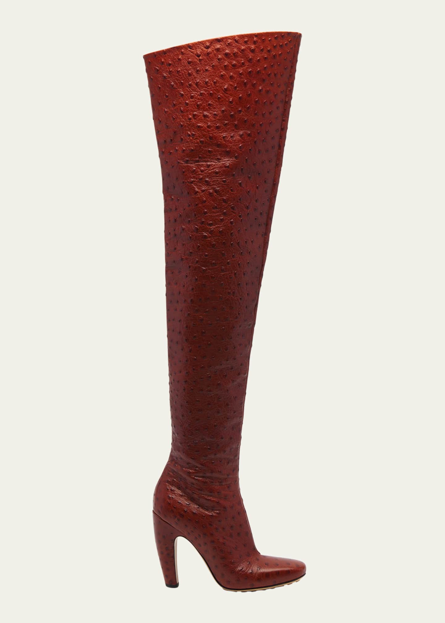 Portofino striped over-the-knee boots