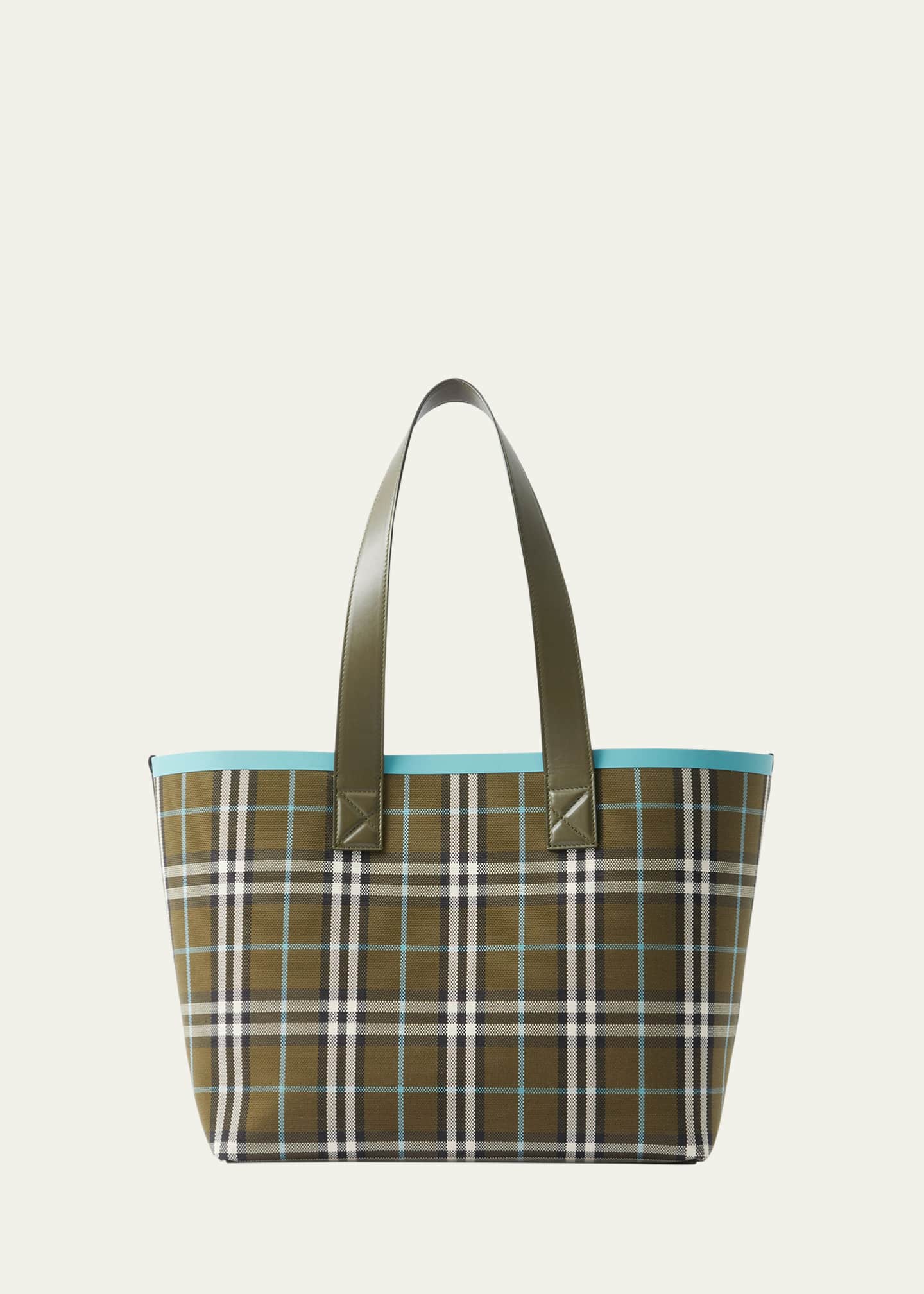 Burberry check canvas tote 2025