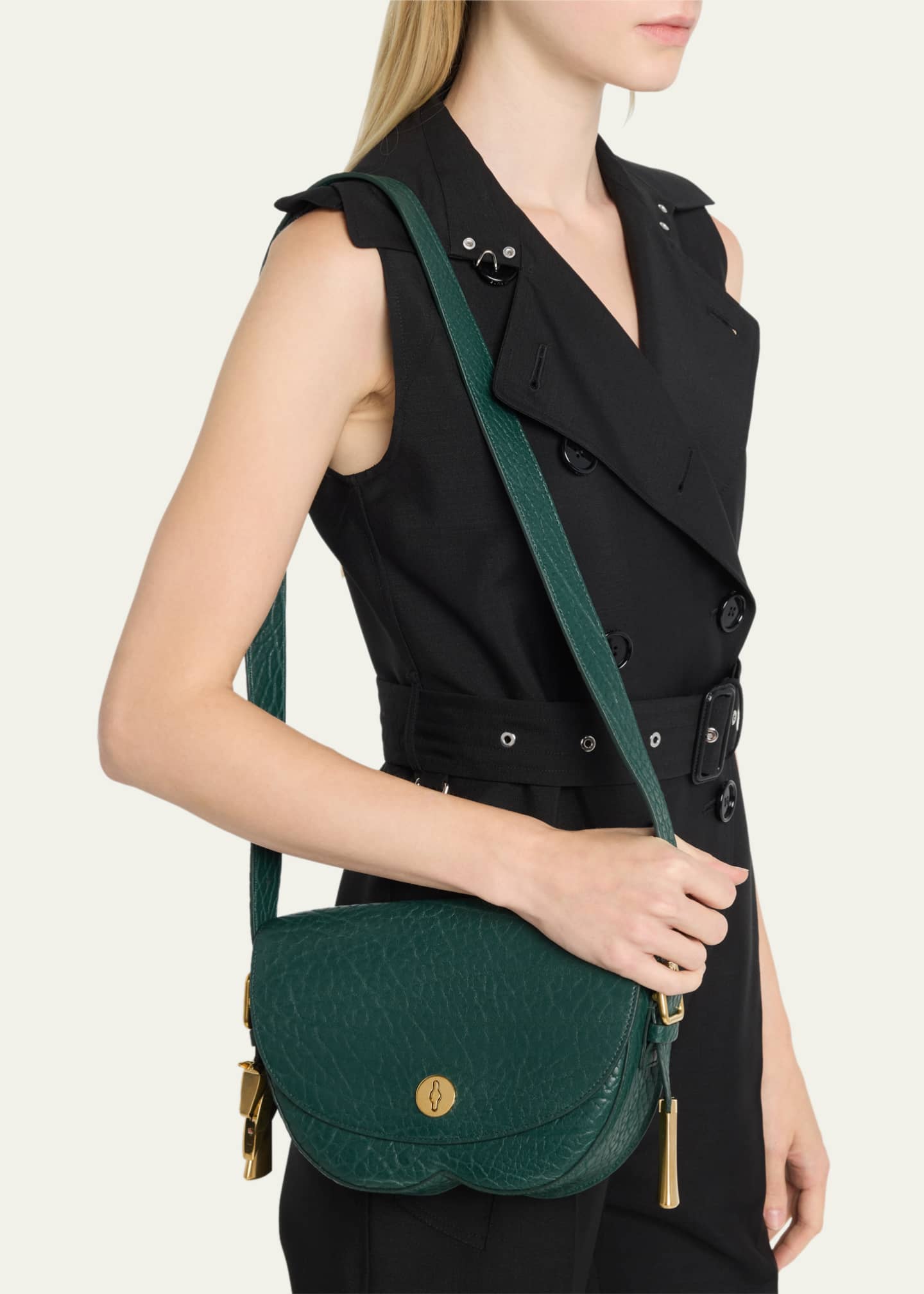 Burberry Chess Small Leather Satchel Bag Bergdorf Goodman