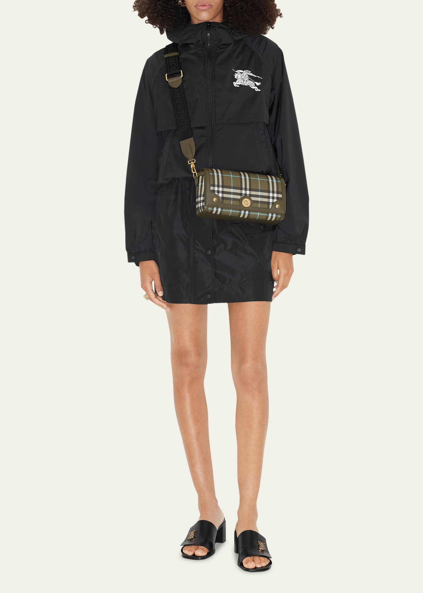 Burberry check note crossbody bag shop