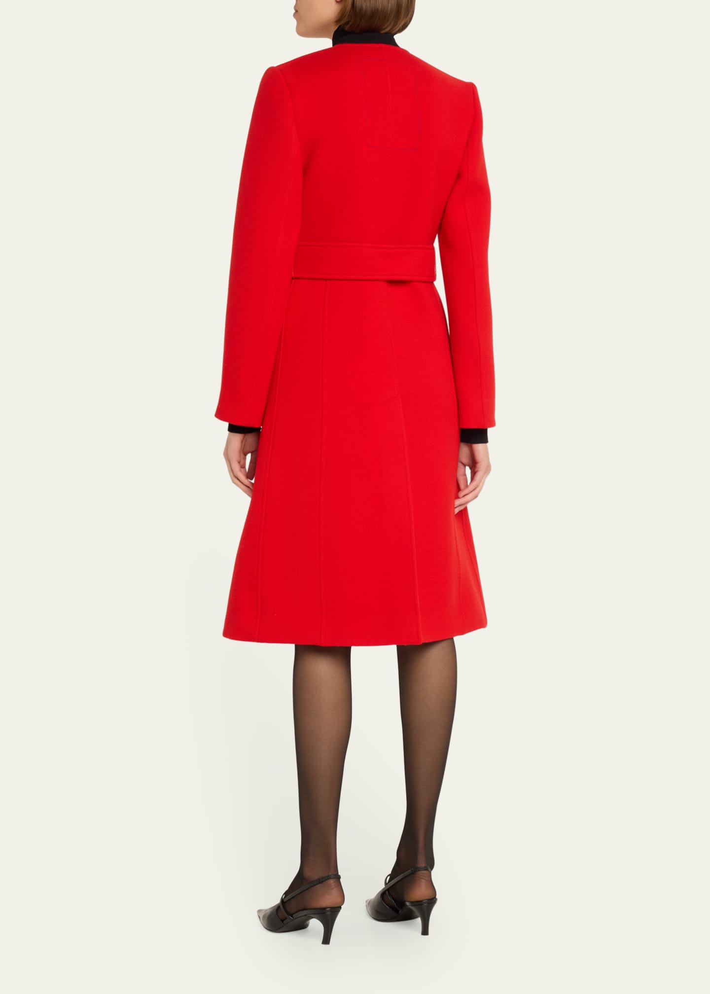 Burberry red wool coat online