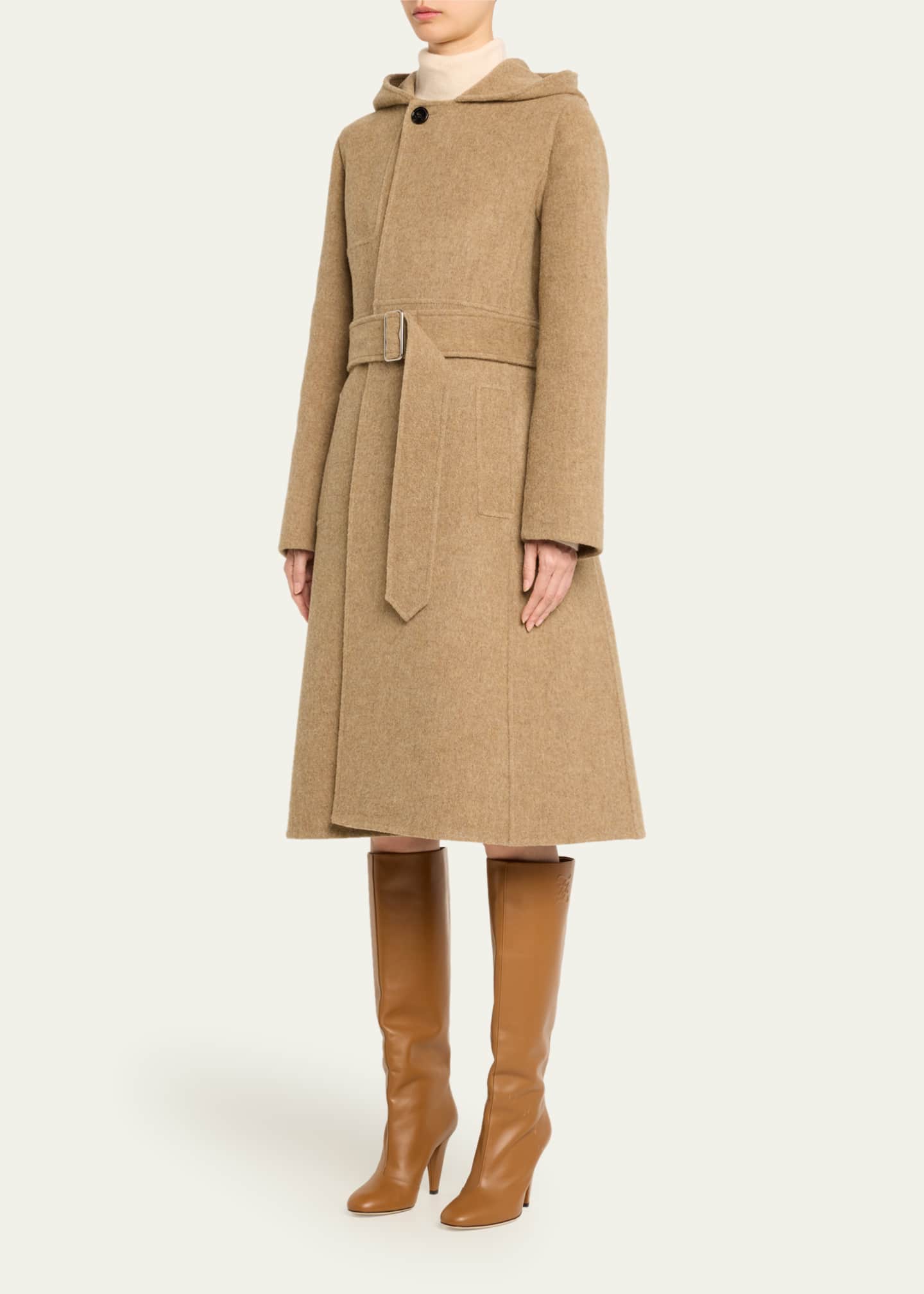 Burberry cashmere hooded trench coat outlet