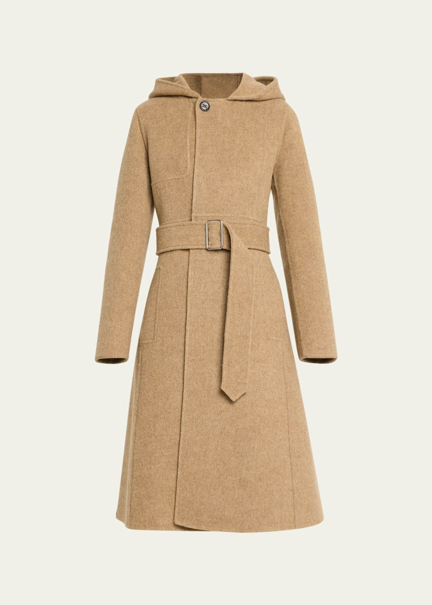 Burberry Cashmere and Wool Hooded Coat - Bergdorf Goodman