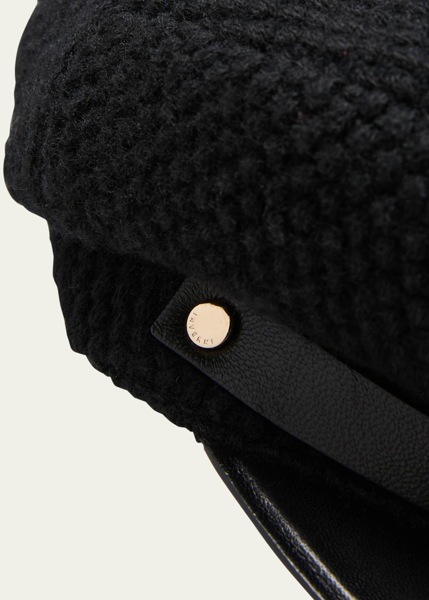 Inverni Woven Cashmere-Blend Newsboy Cap Image 2 of 2
