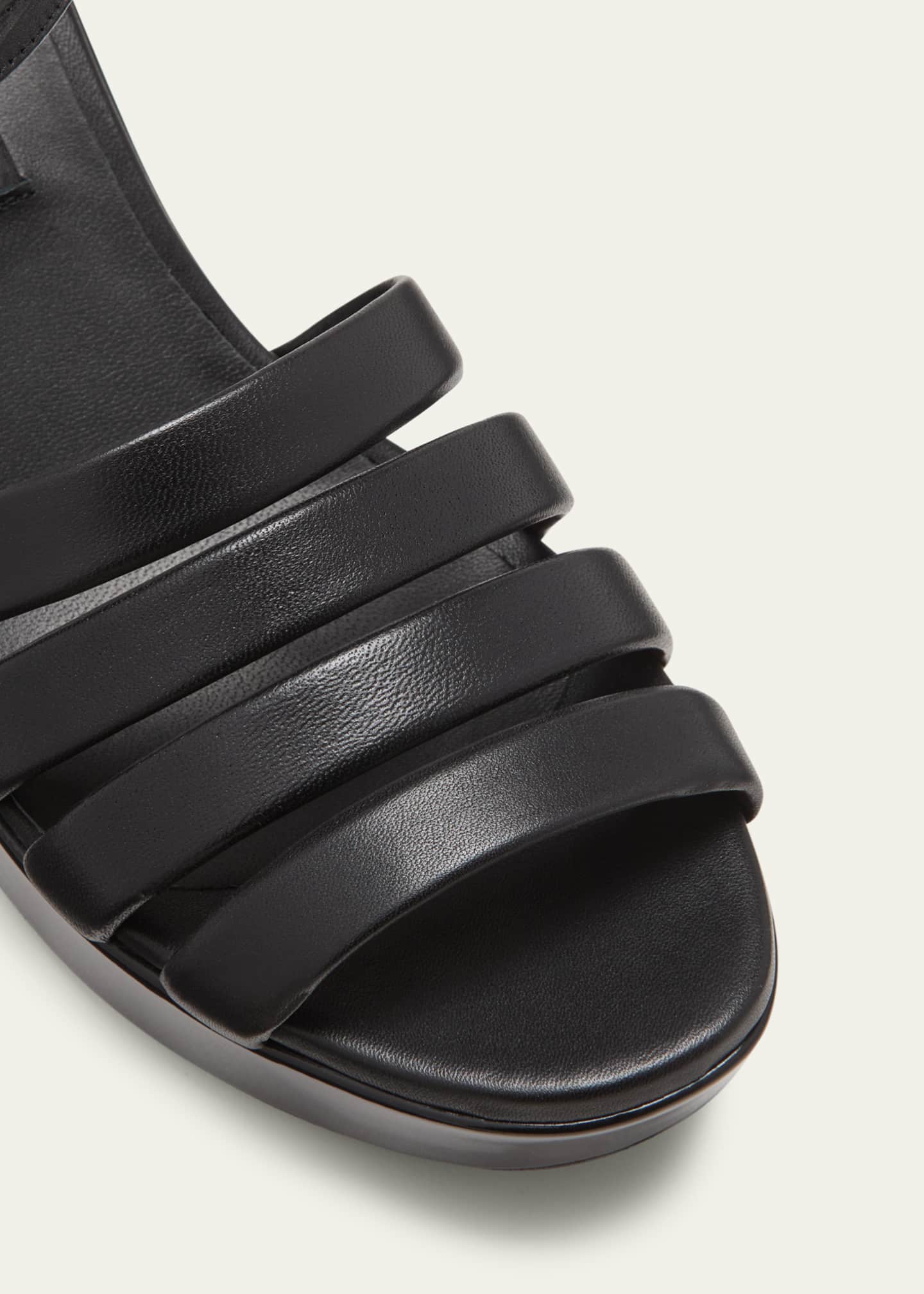 CAREL Baignade Leather Ankle-Strap Platform Sandals - Bergdorf Goodman