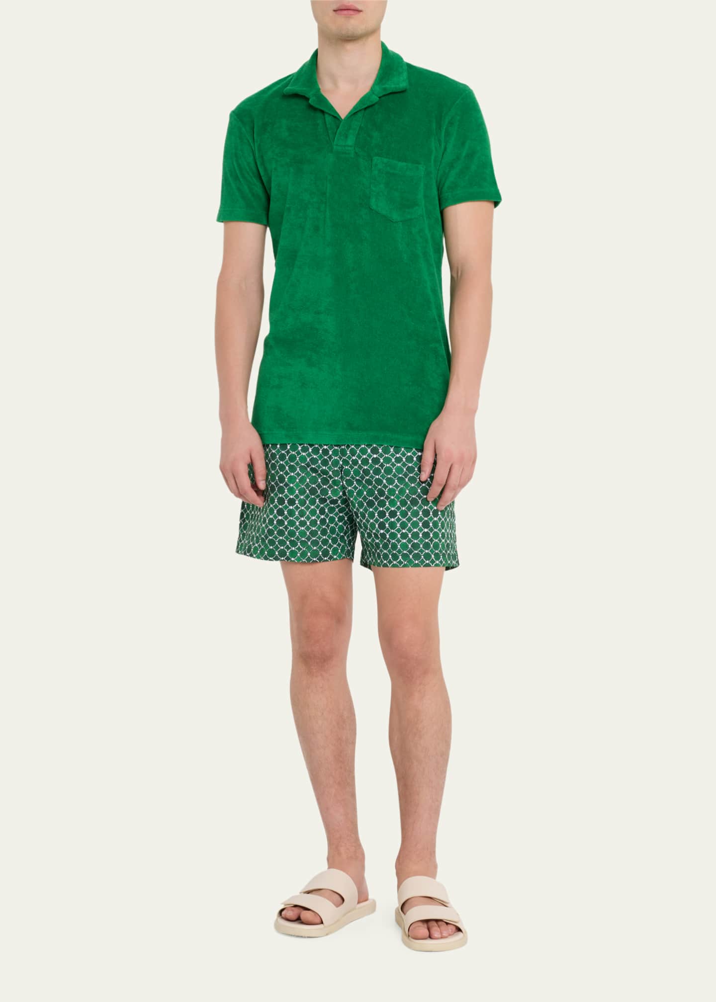 Orlebar Brown Men's Terry Resort Polo Shirt - Bergdorf Goodman