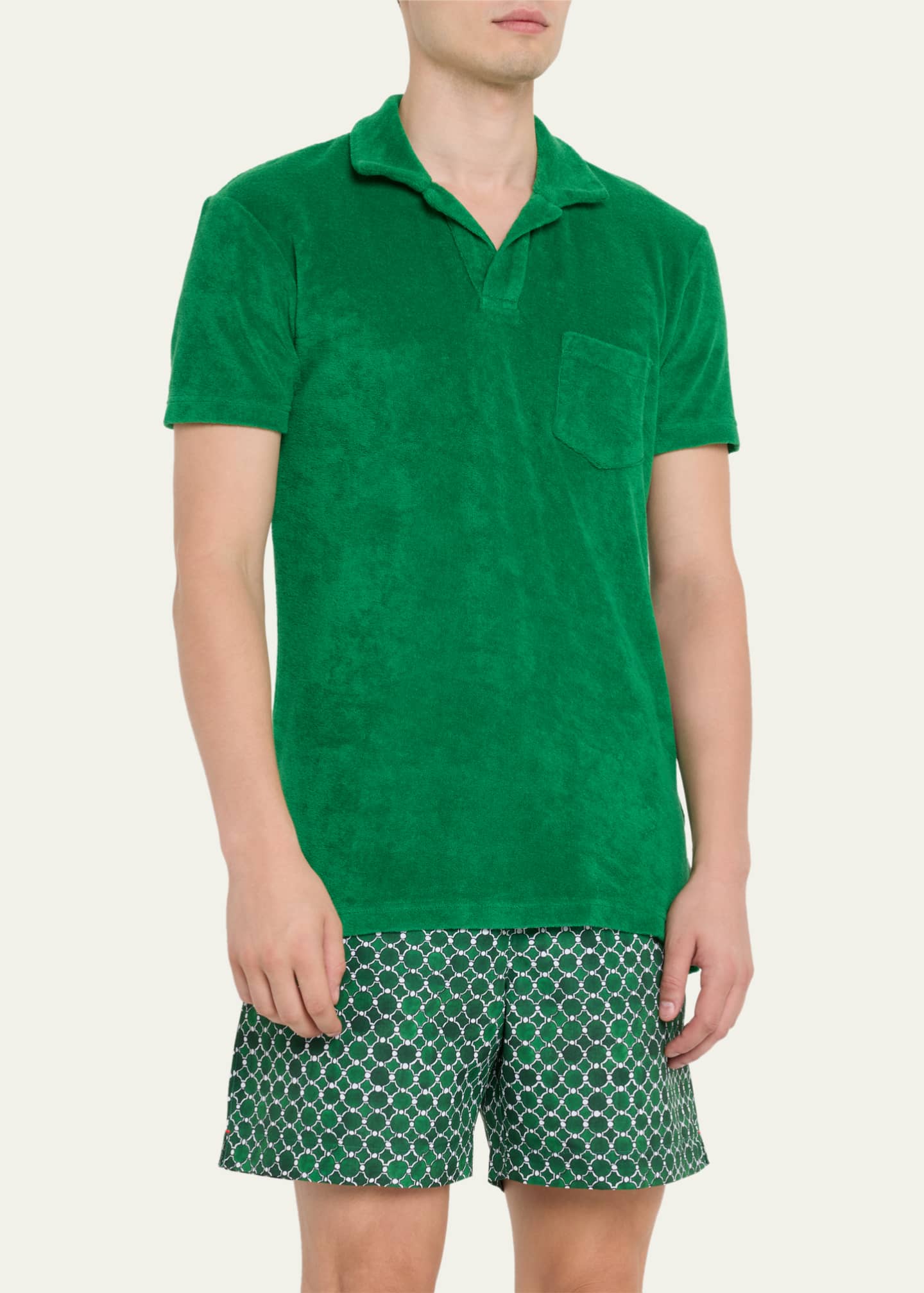 Orlebar Brown Men's Terry Resort Polo Shirt - Bergdorf Goodman