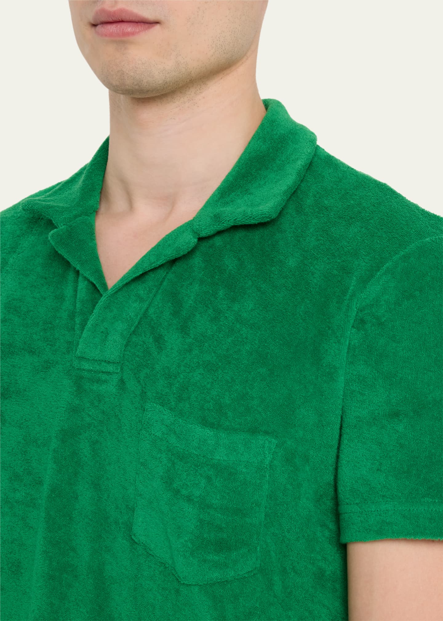 Orlebar Brown Men's Terry Resort Polo Shirt - Bergdorf Goodman