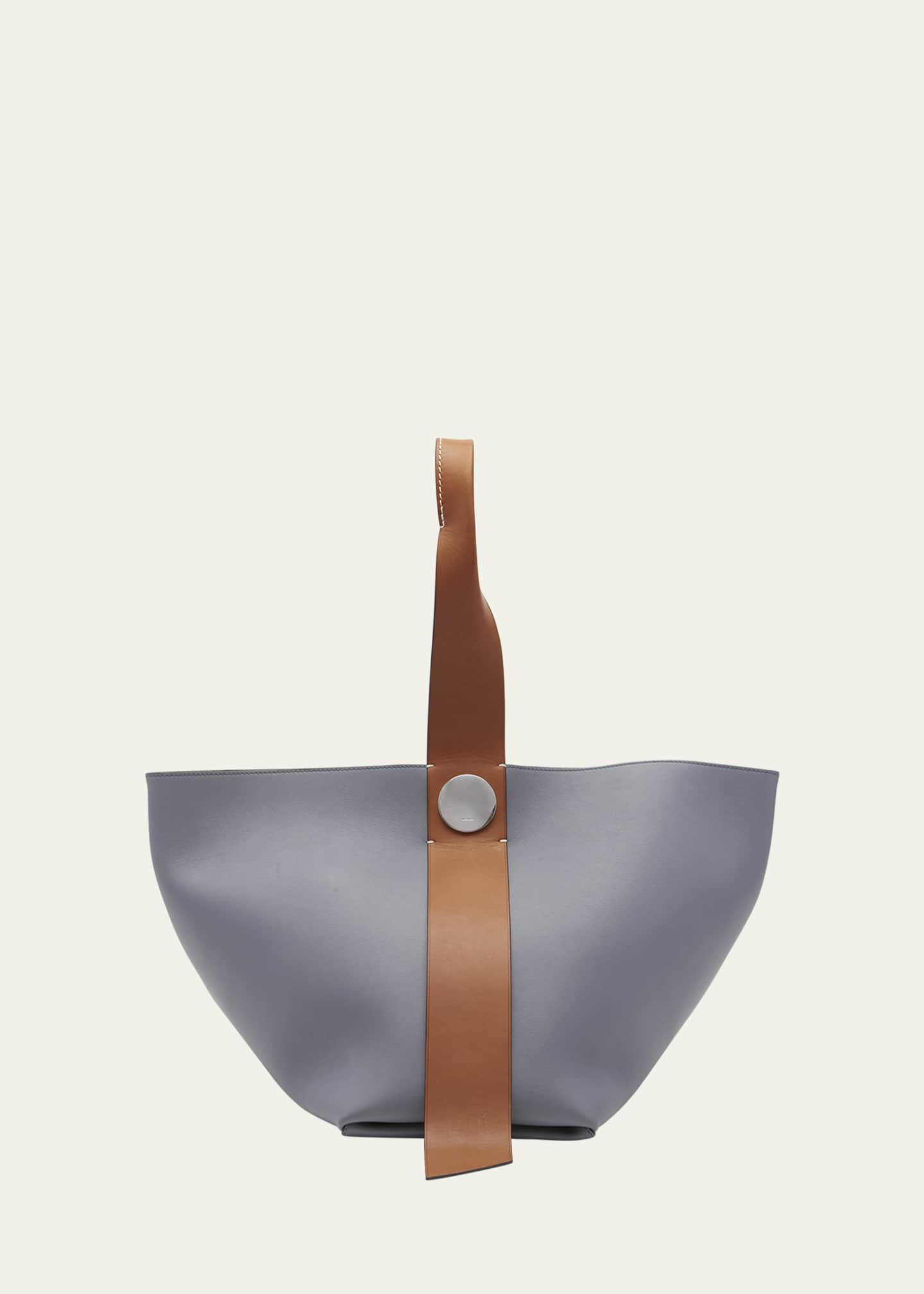 Jil Sander Small Twisted Leather Top-Handle Bag