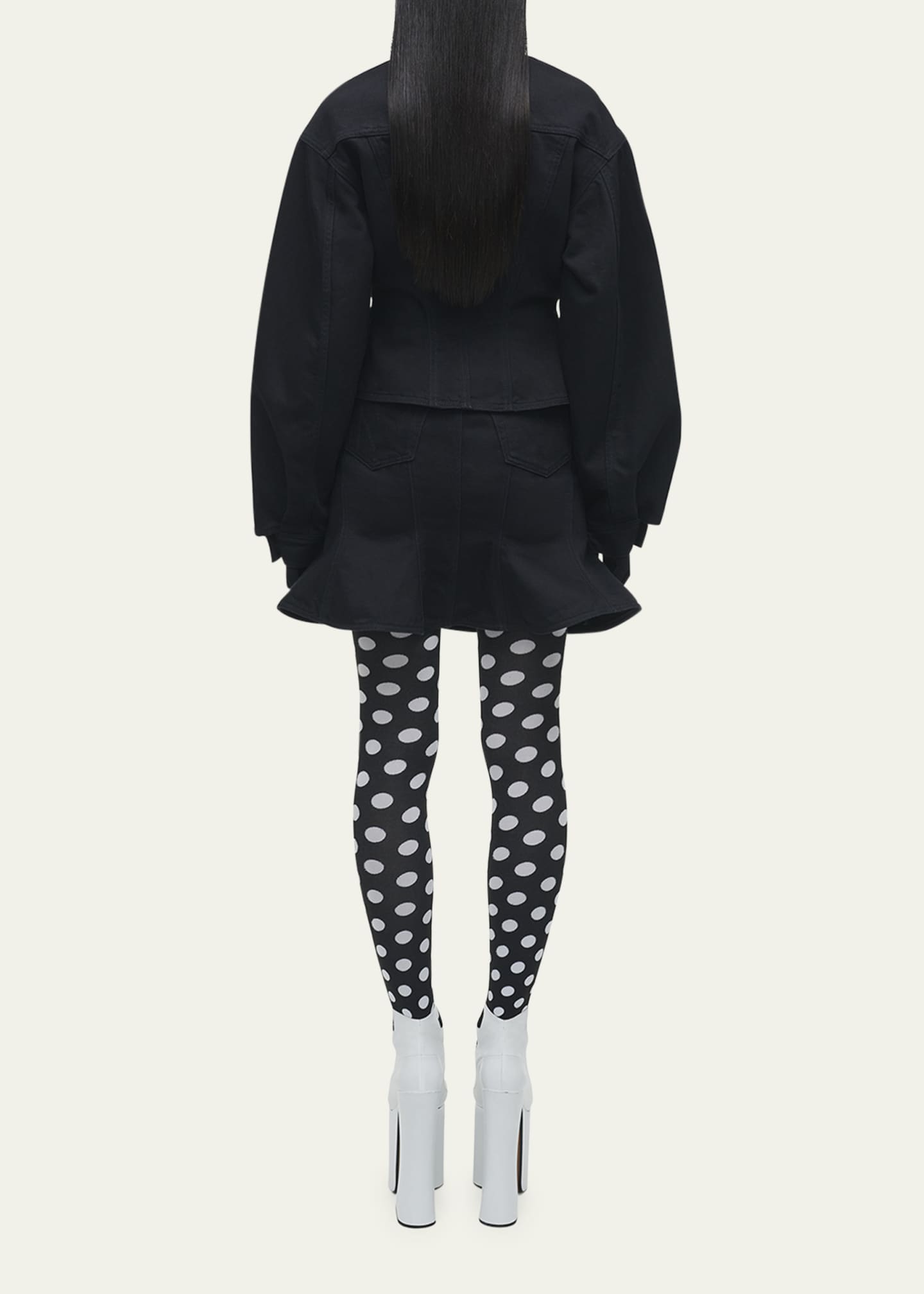 Marc Jacobs Fluted Denim Jacket Image 3 of 5