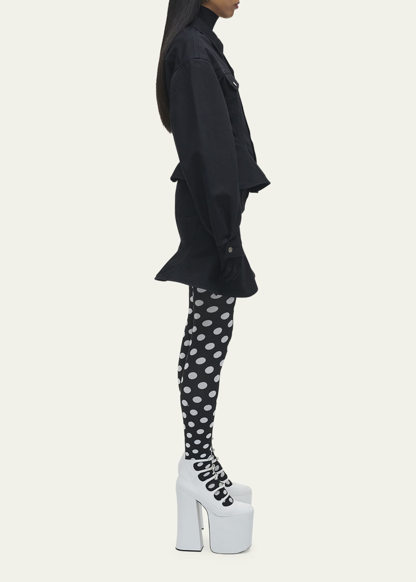 Marc Jacobs Fluted Denim Jacket Image 4 of 5