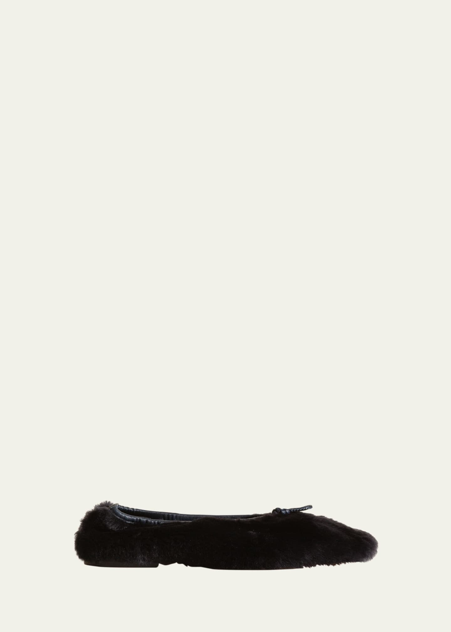 Shearling ballet sale flats