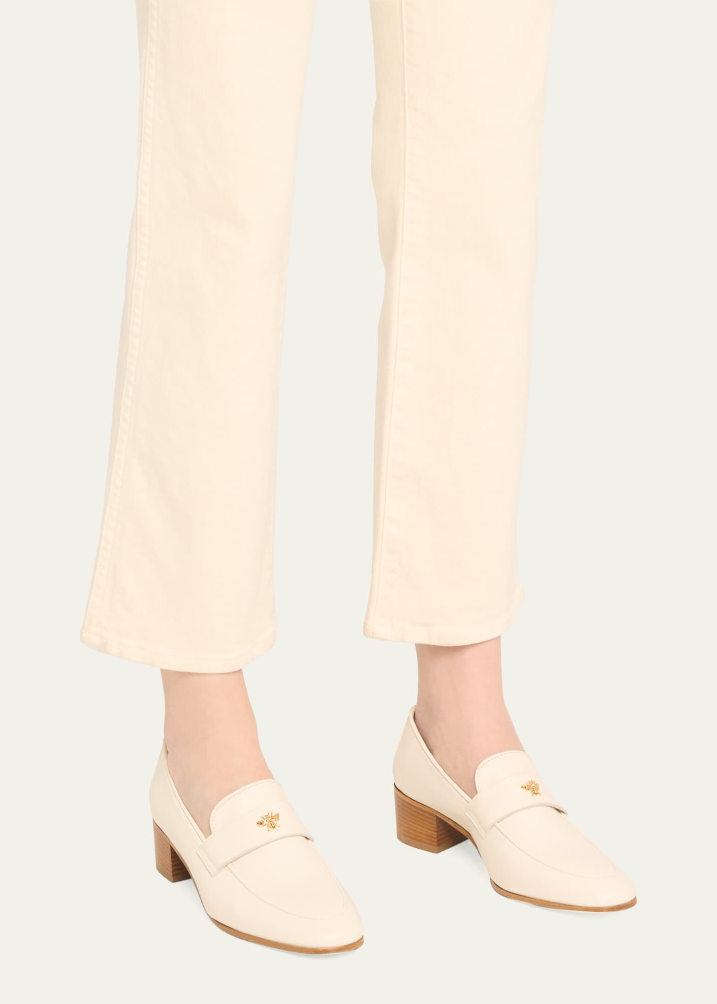 Bougeotte Leather Heeled Loafers Image 2 of 5