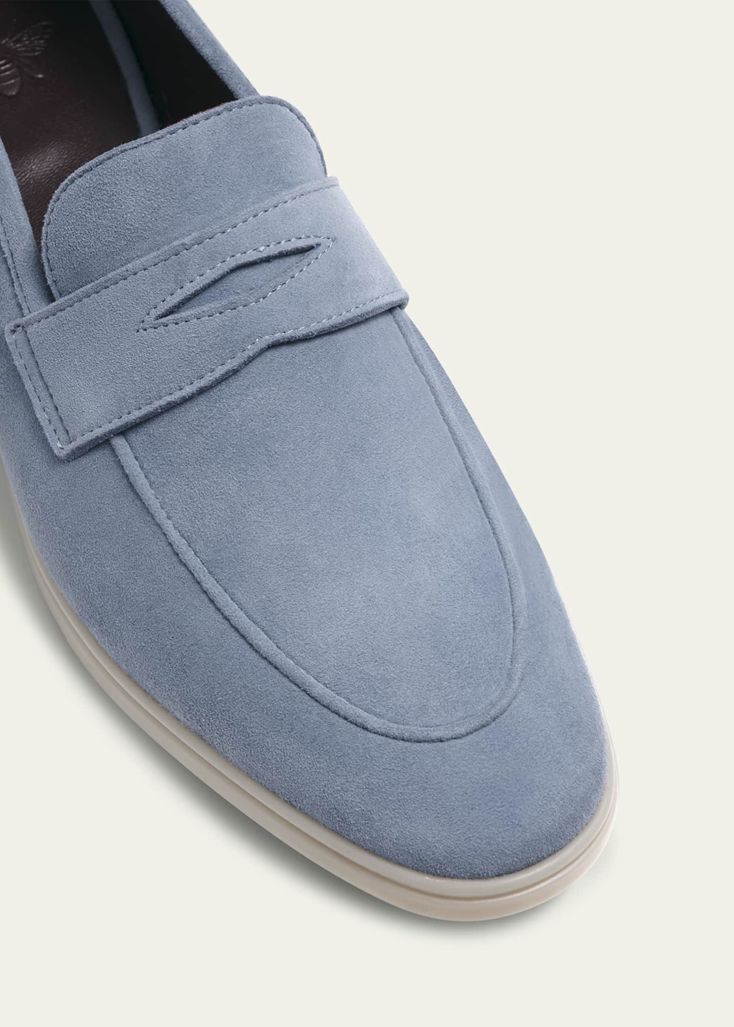 Bougeotte Suede Casual Penny Loafers