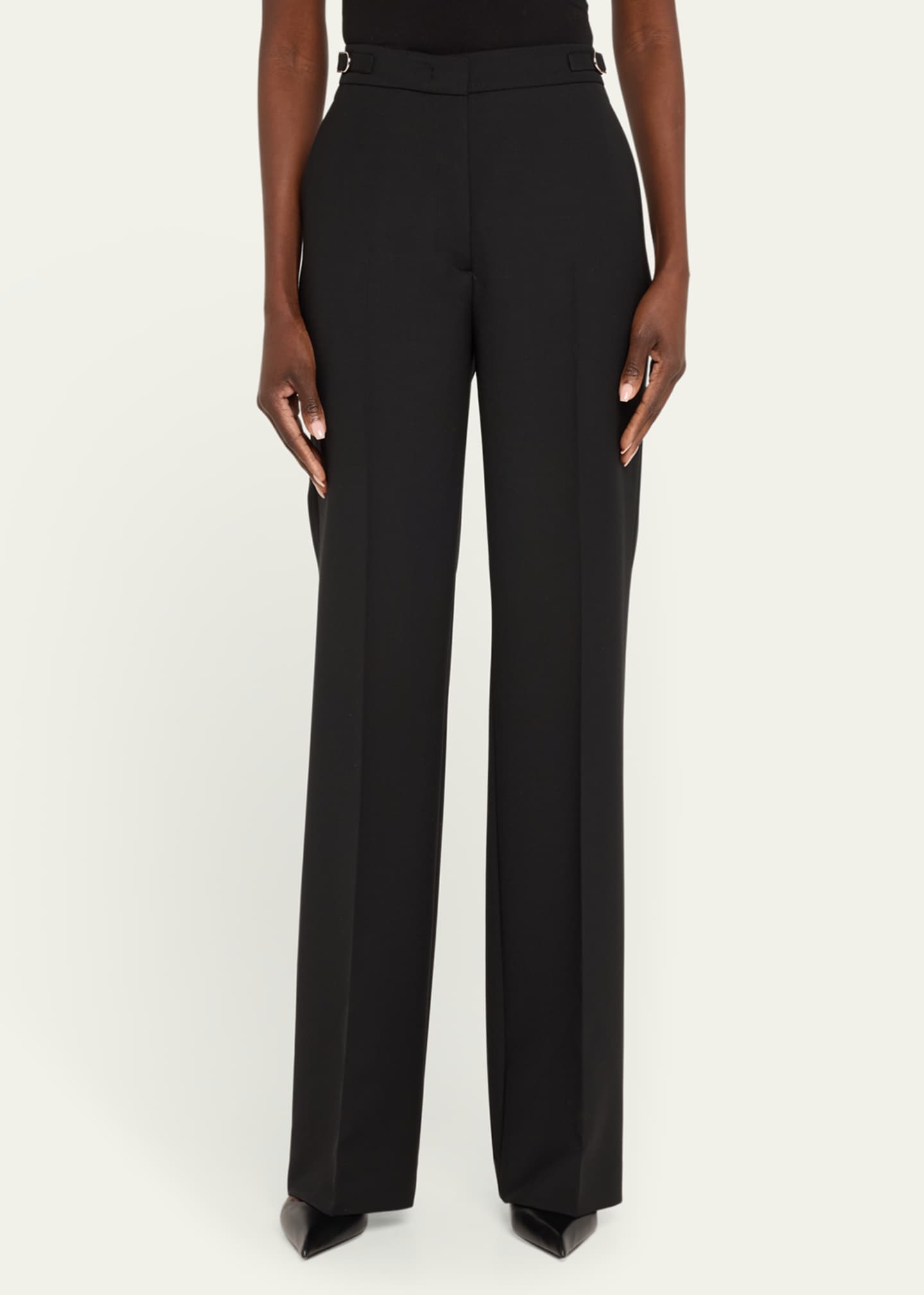 Gabriela Hearst Vesta Wide-Leg Pants with Belted Detail Image 4 of 5