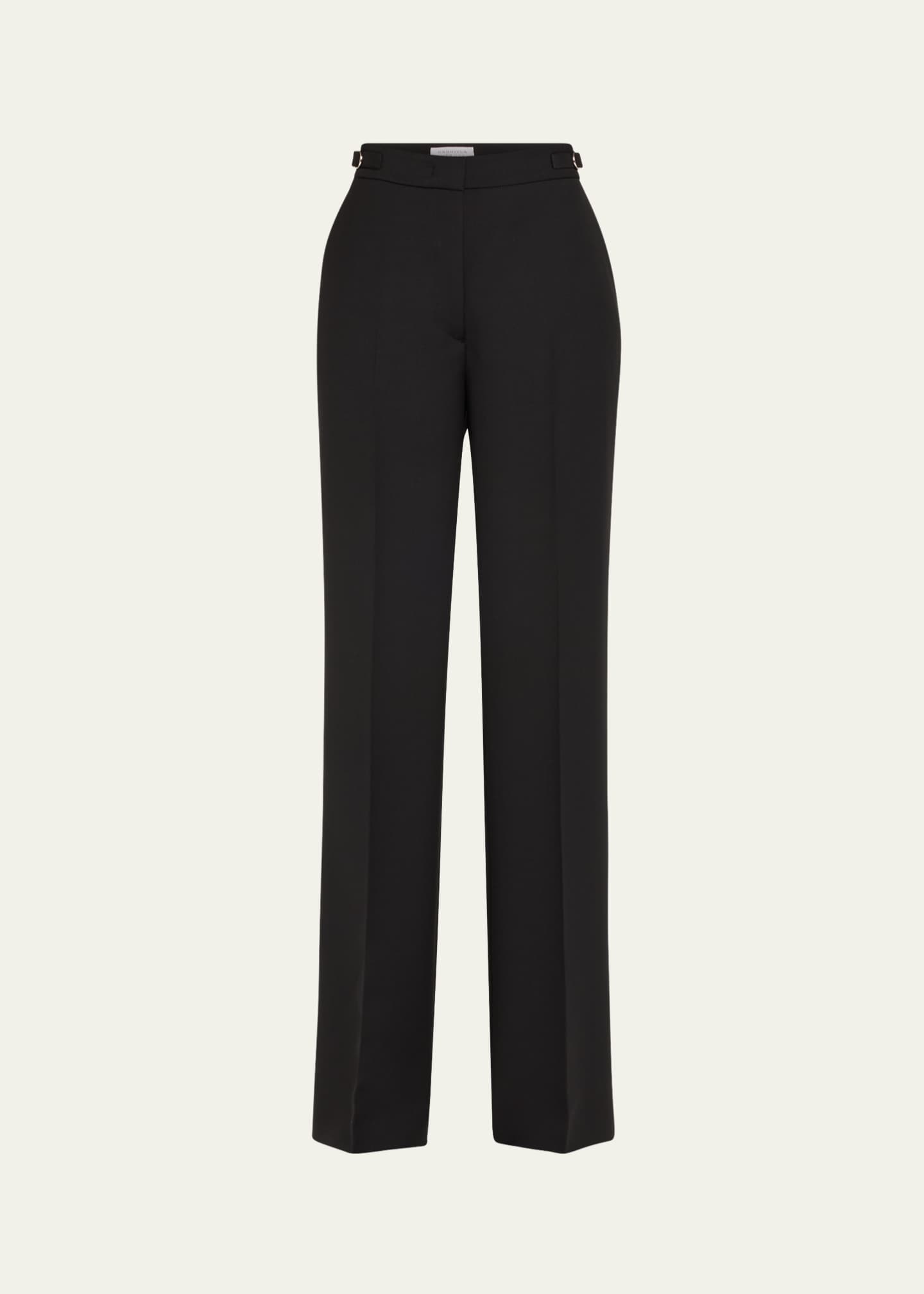 Gabriela Hearst Vesta Wide-Leg Pants with Belted Detail Image 1 of 5