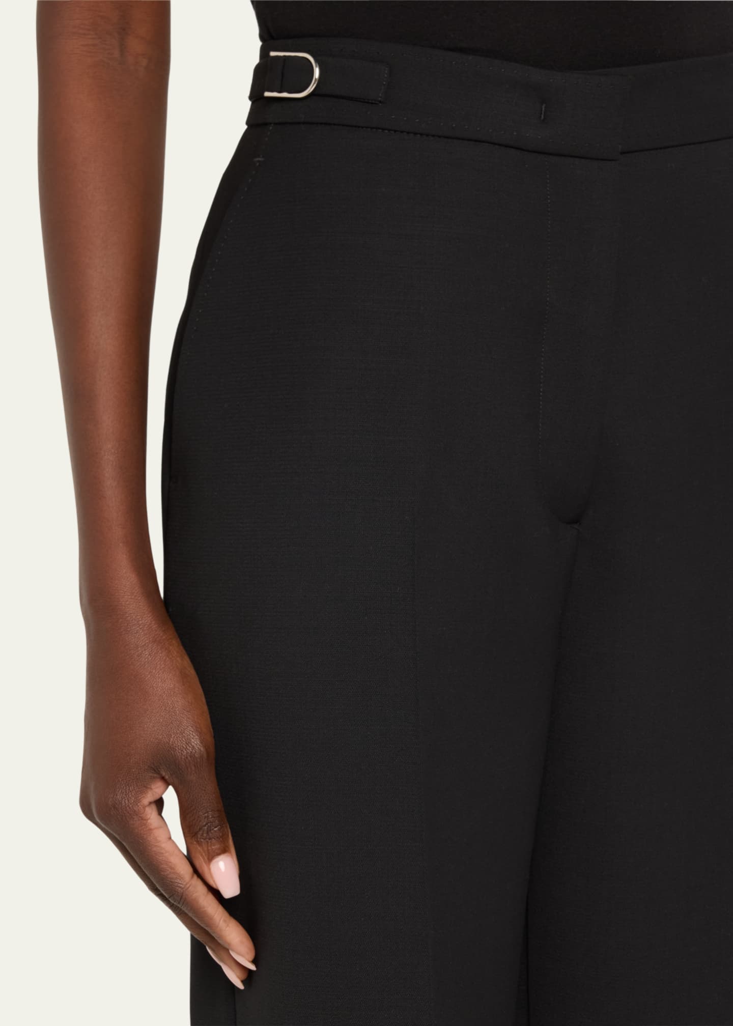 Gabriela Hearst Vesta Wide-Leg Pants with Belted Detail Image 5 of 5