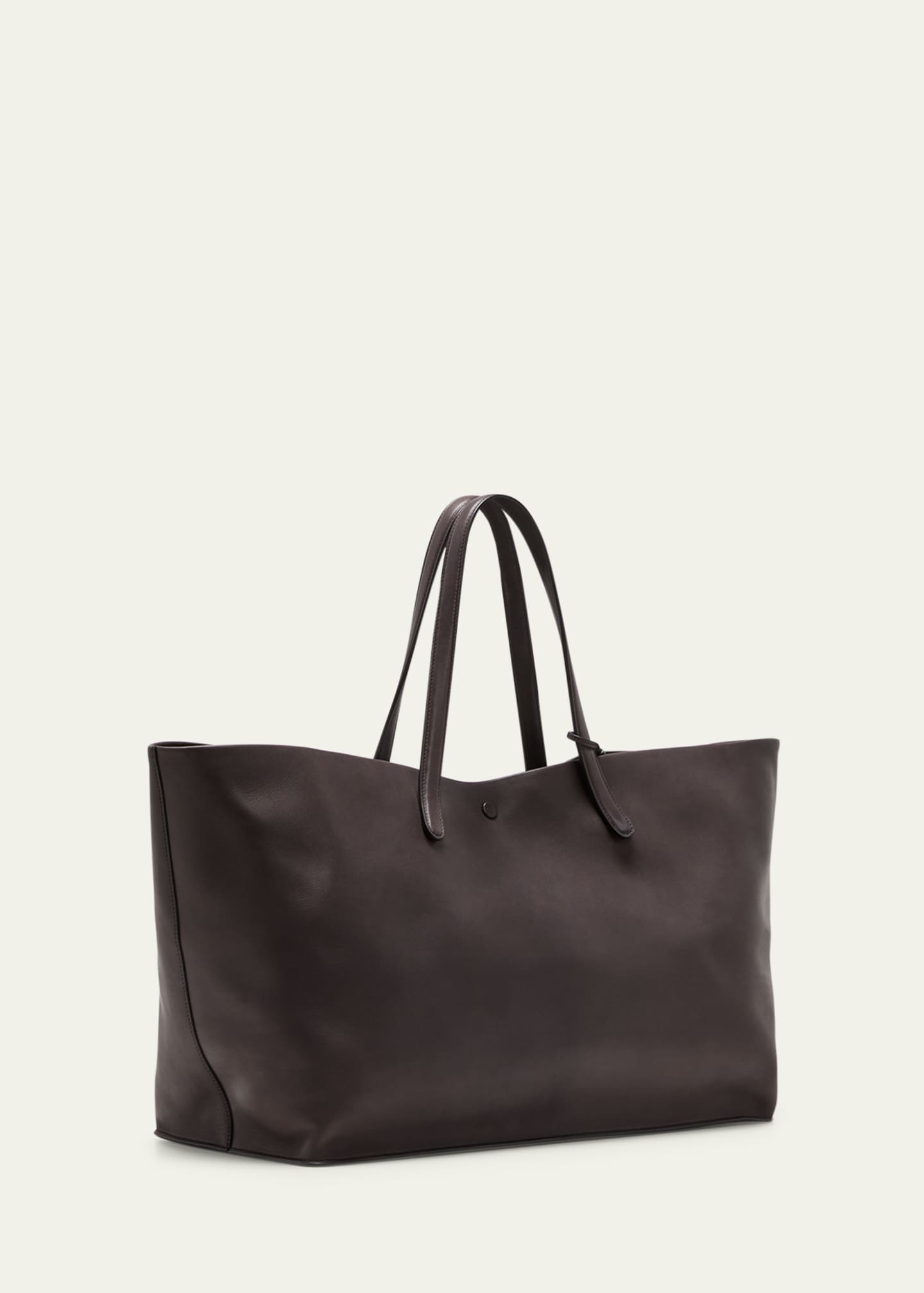 Saddle leather tote top