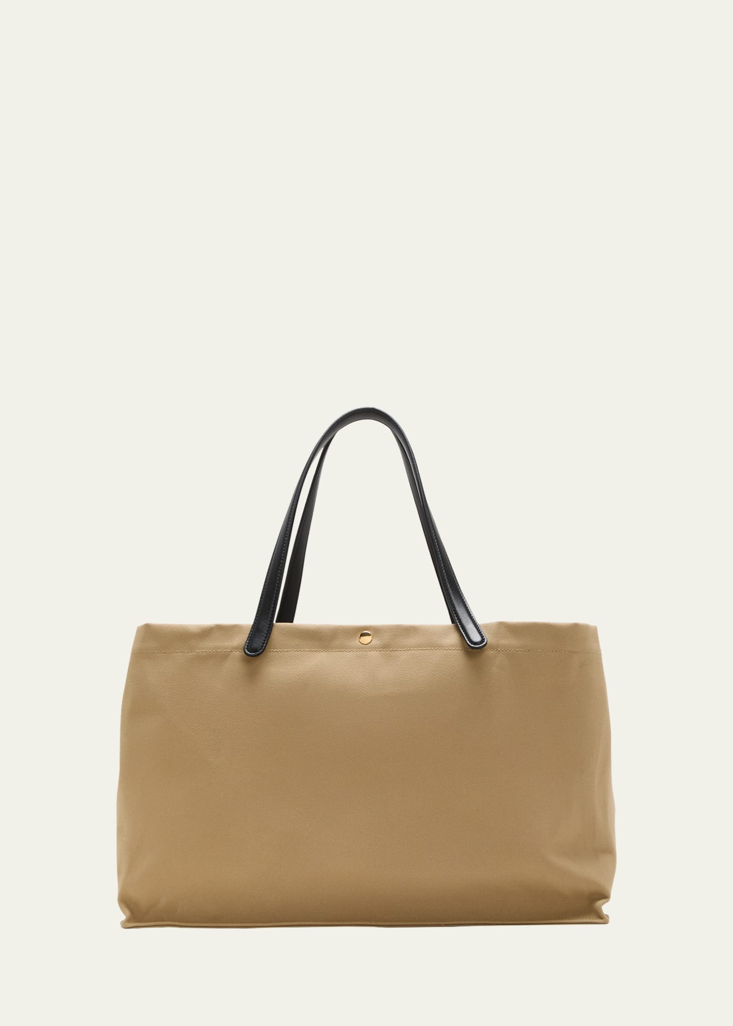 THE ROW Idaho XL Tote Bag in Cotton Twill and Leather Bergdorf Goodman
