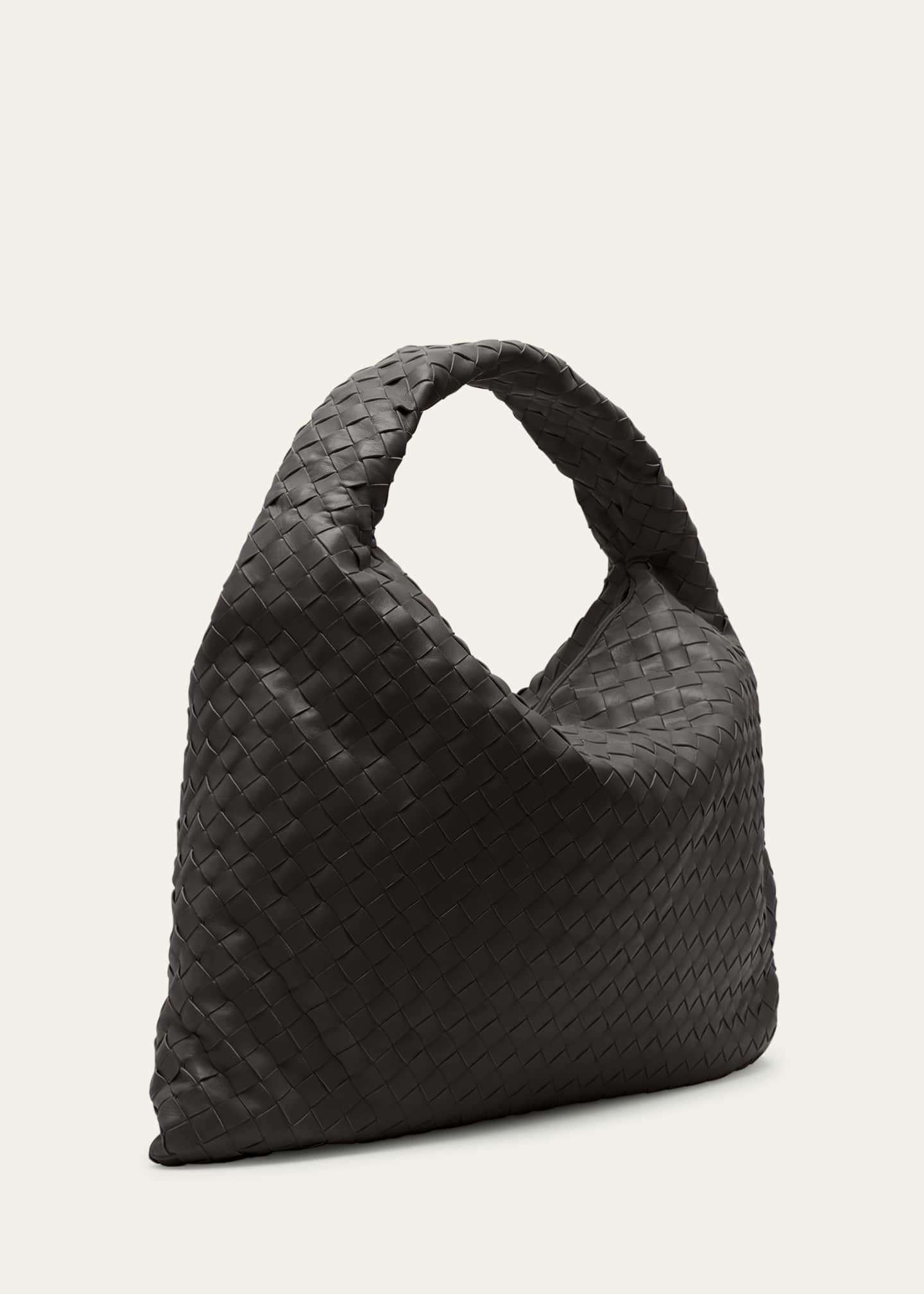 Hop Large leather tote bag in brown - Bottega Veneta