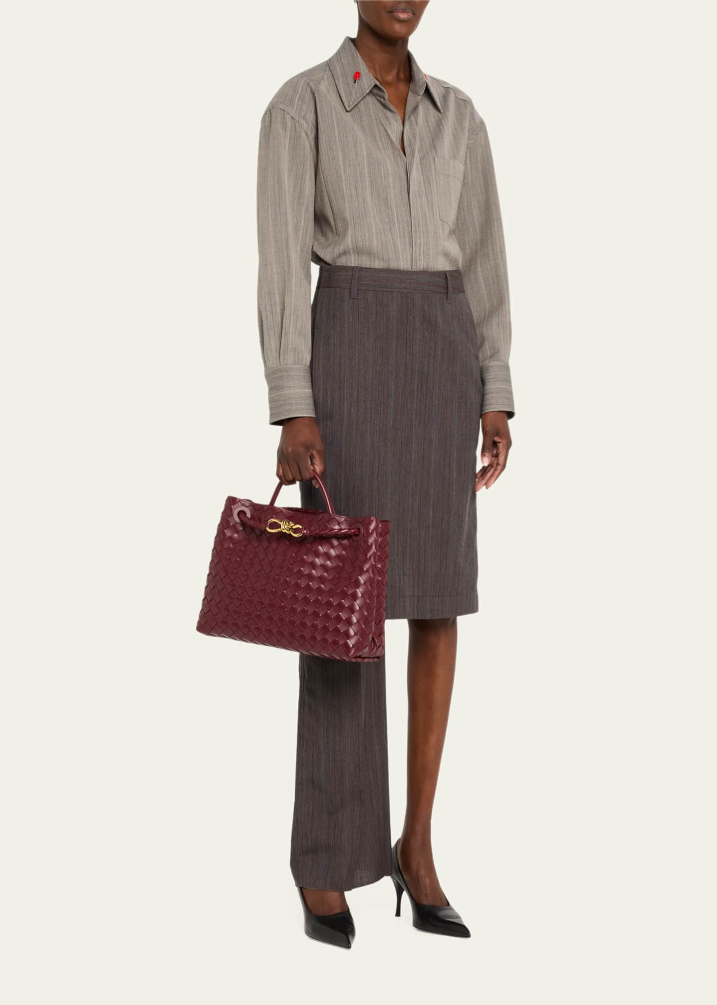 Bottega Veneta Andiamo Medium Top-Handle Bag - Bergdorf Goodman