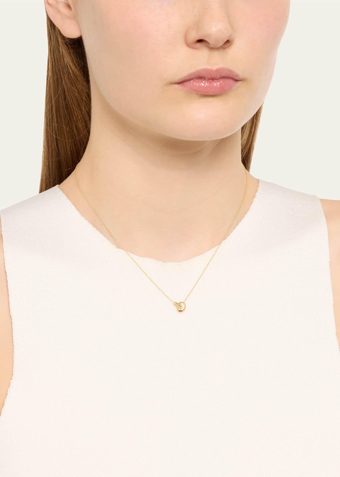 Lizzie Mandler Fine Jewelry 18K Micro Crescent Links Necklace