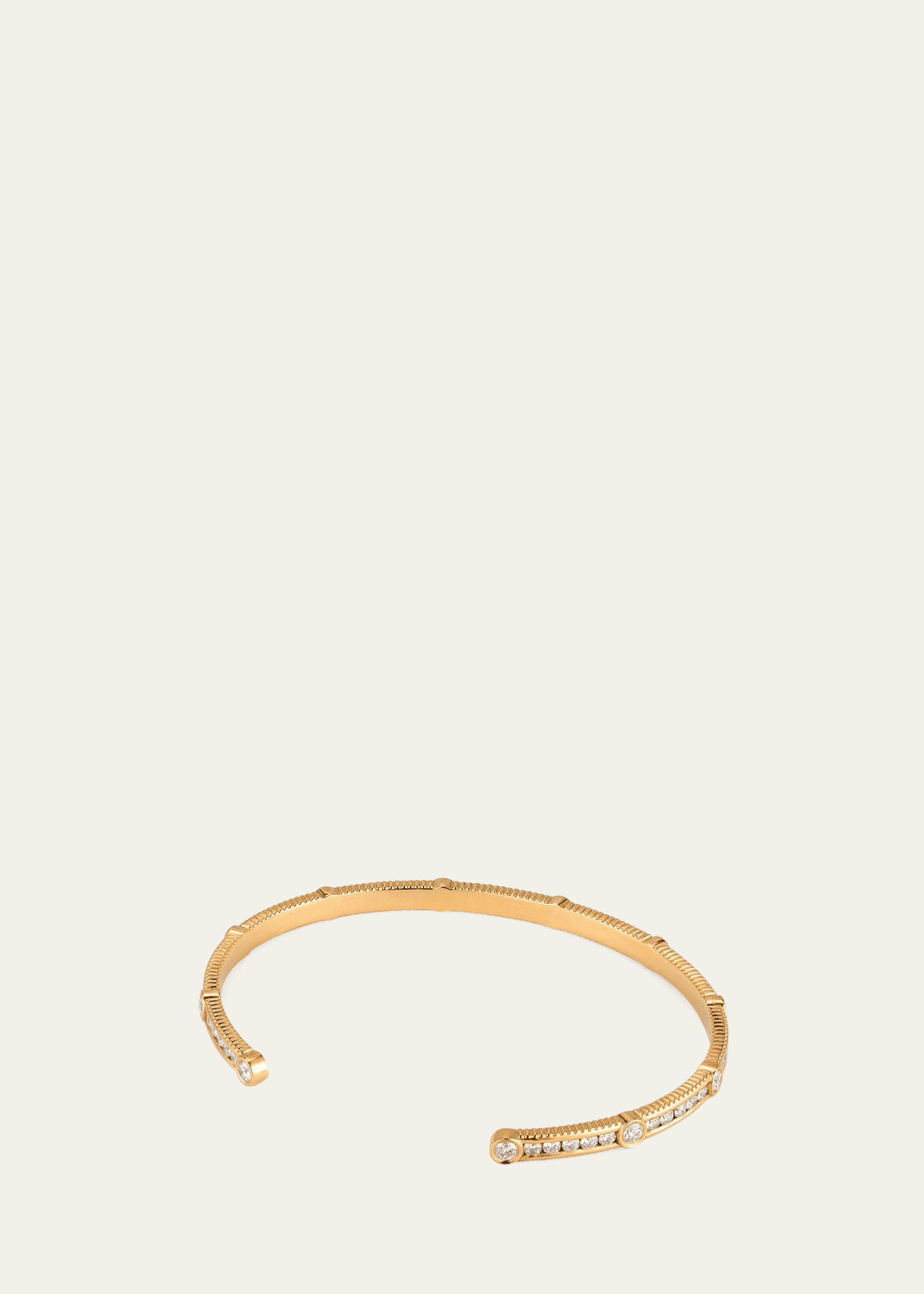 Viltier 18K Rayon Diamond Bangle Image 4 of 4