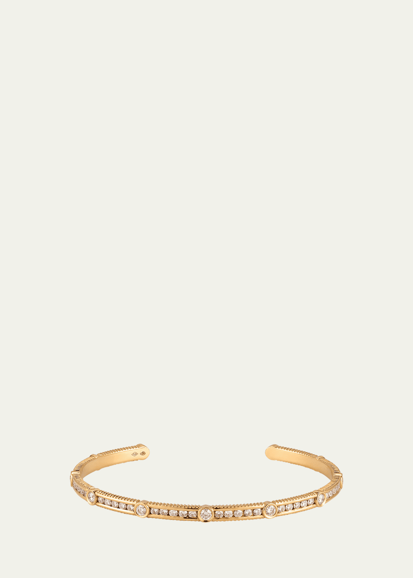 Viltier 18K Rayon Diamond Bangle Image 1 of 4