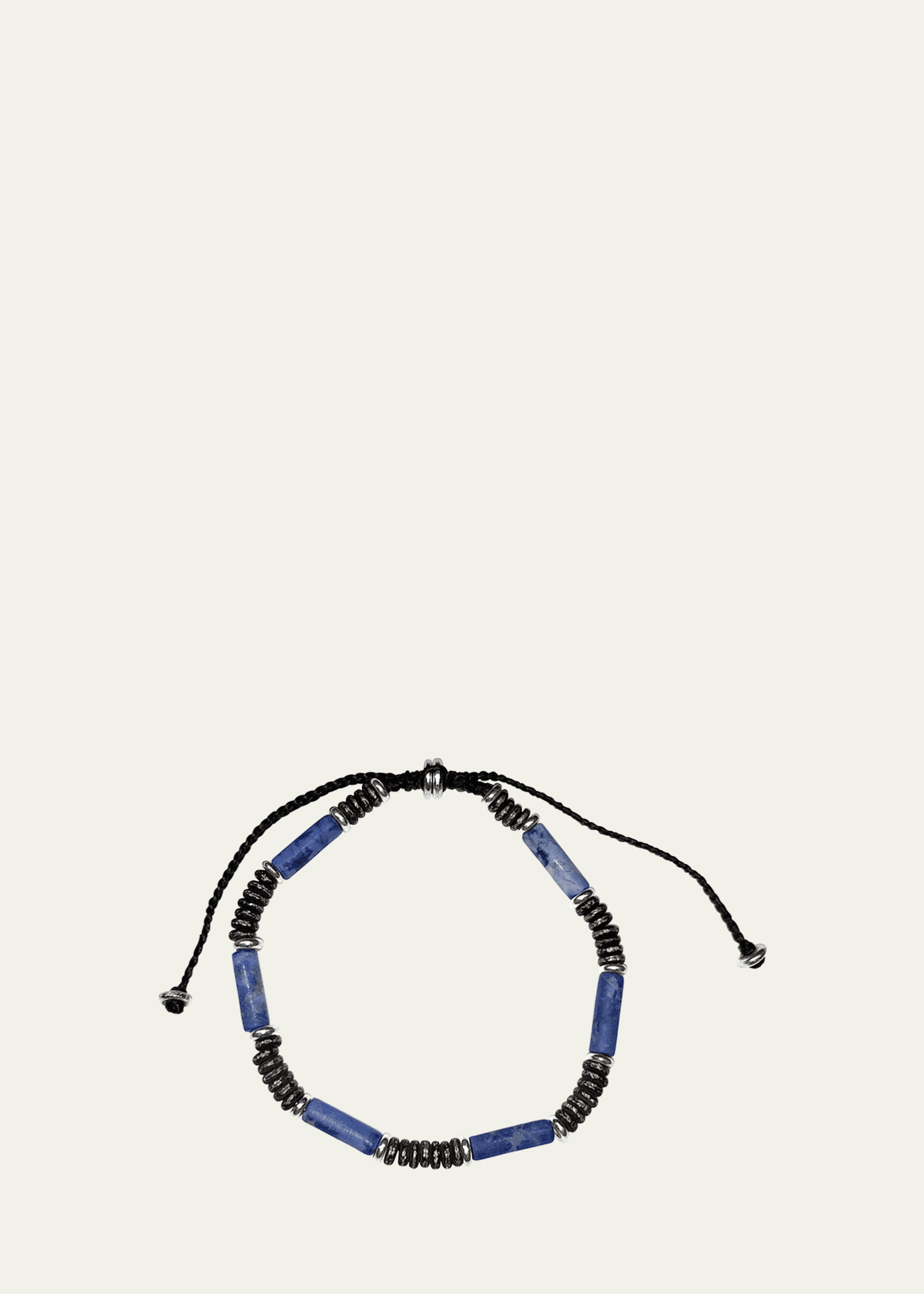 Jan Leslie Men's Cylinder Gemstone Beaded Bracelet Image 2 of 3