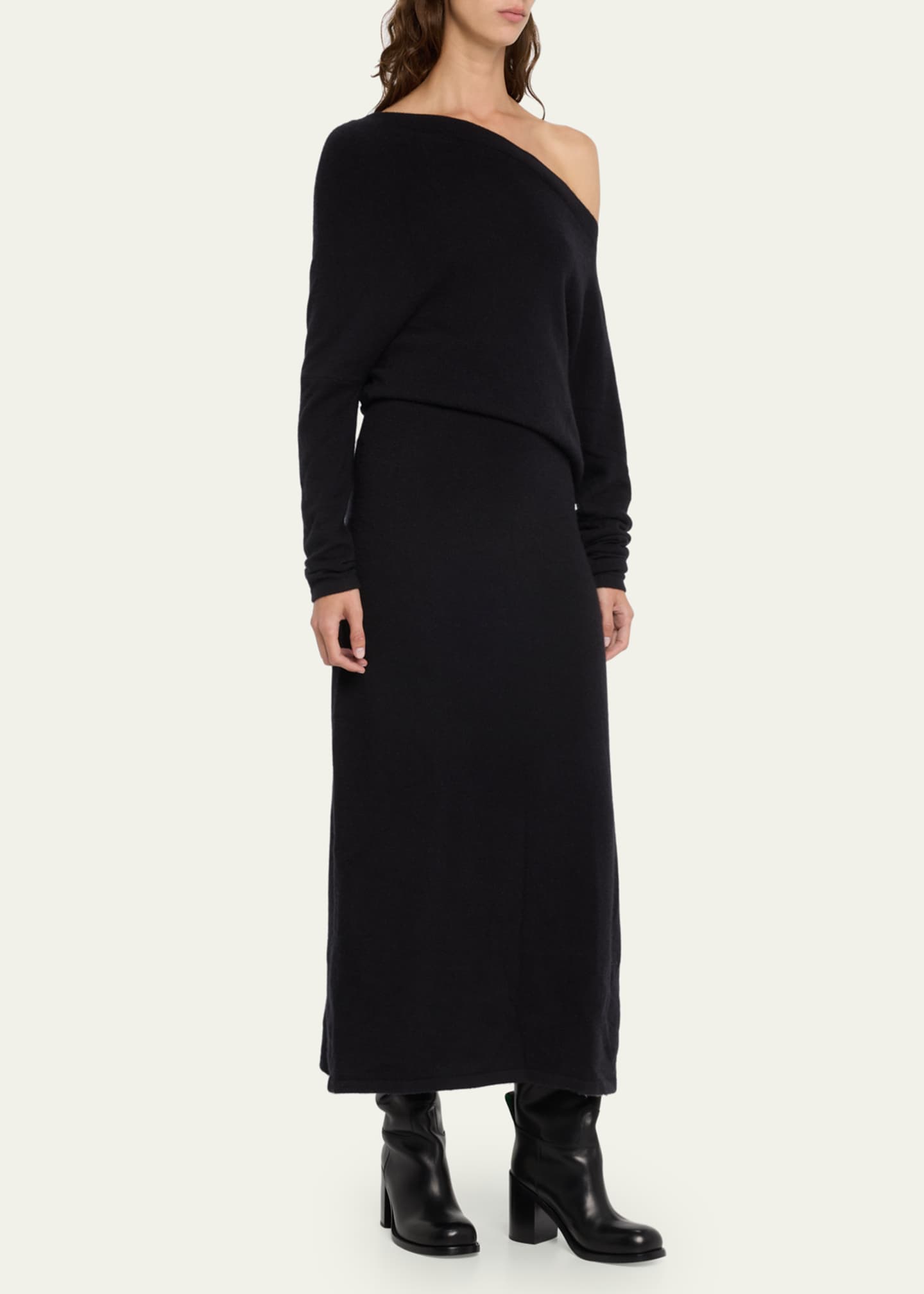 Altuzarra Kasos Off-Shoulder Cashmere Maxi Dress - Bergdorf Goodman