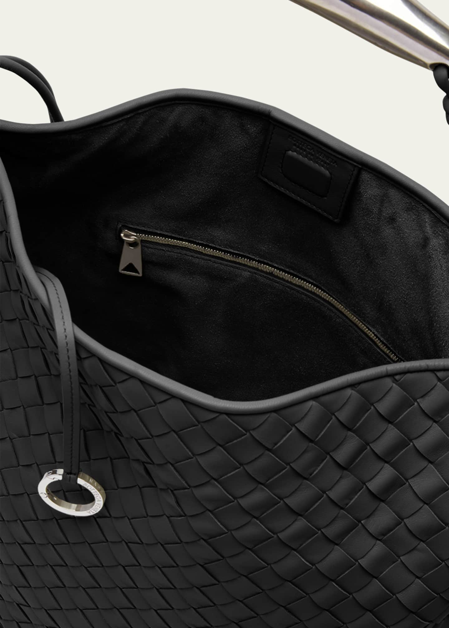 Bottega Veneta Large Intrecciato Veneta Hobo Black Bag