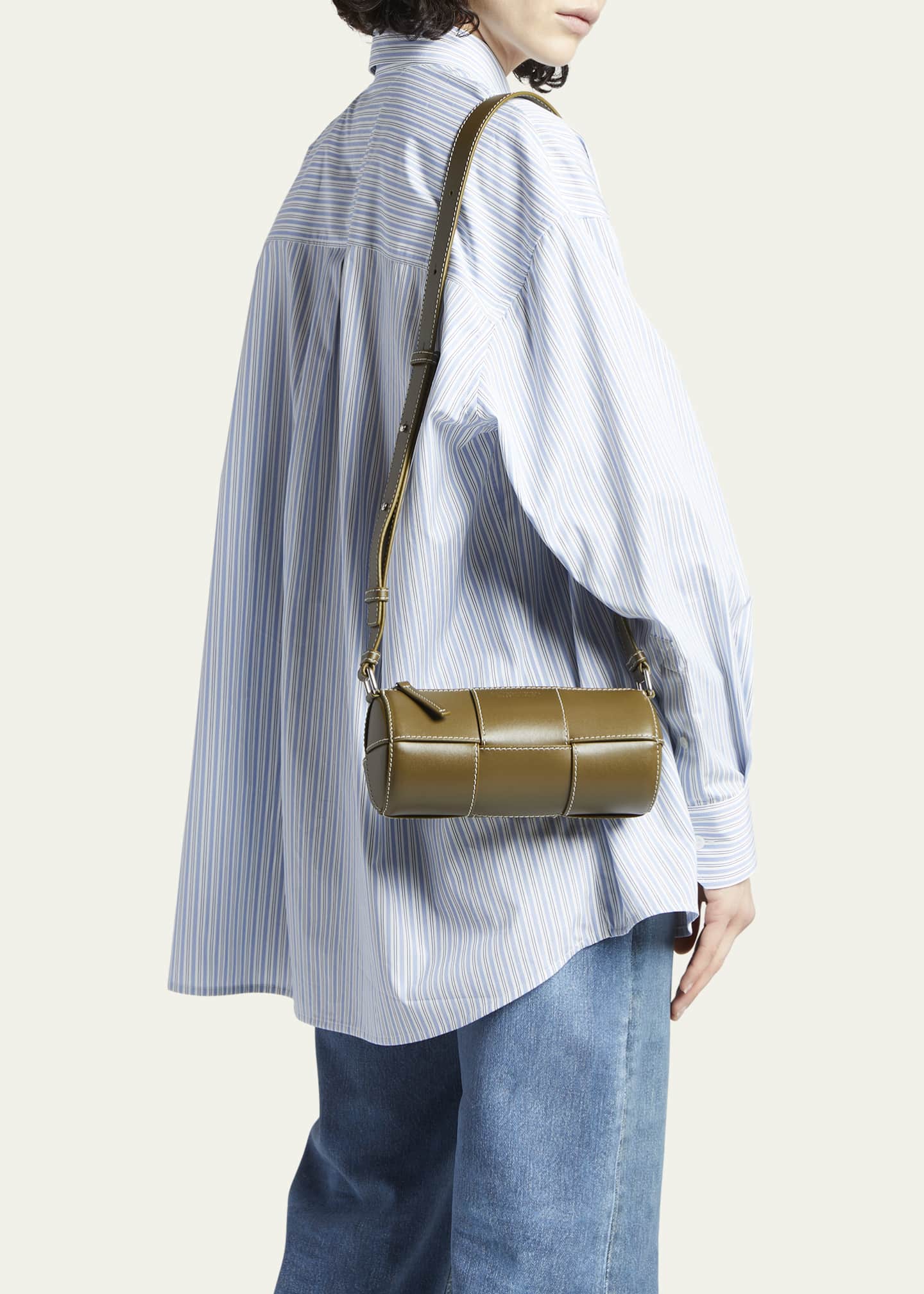 Bottega Veneta Arco Canette Small Intreccio Shoulder Bag Image 2 of 5