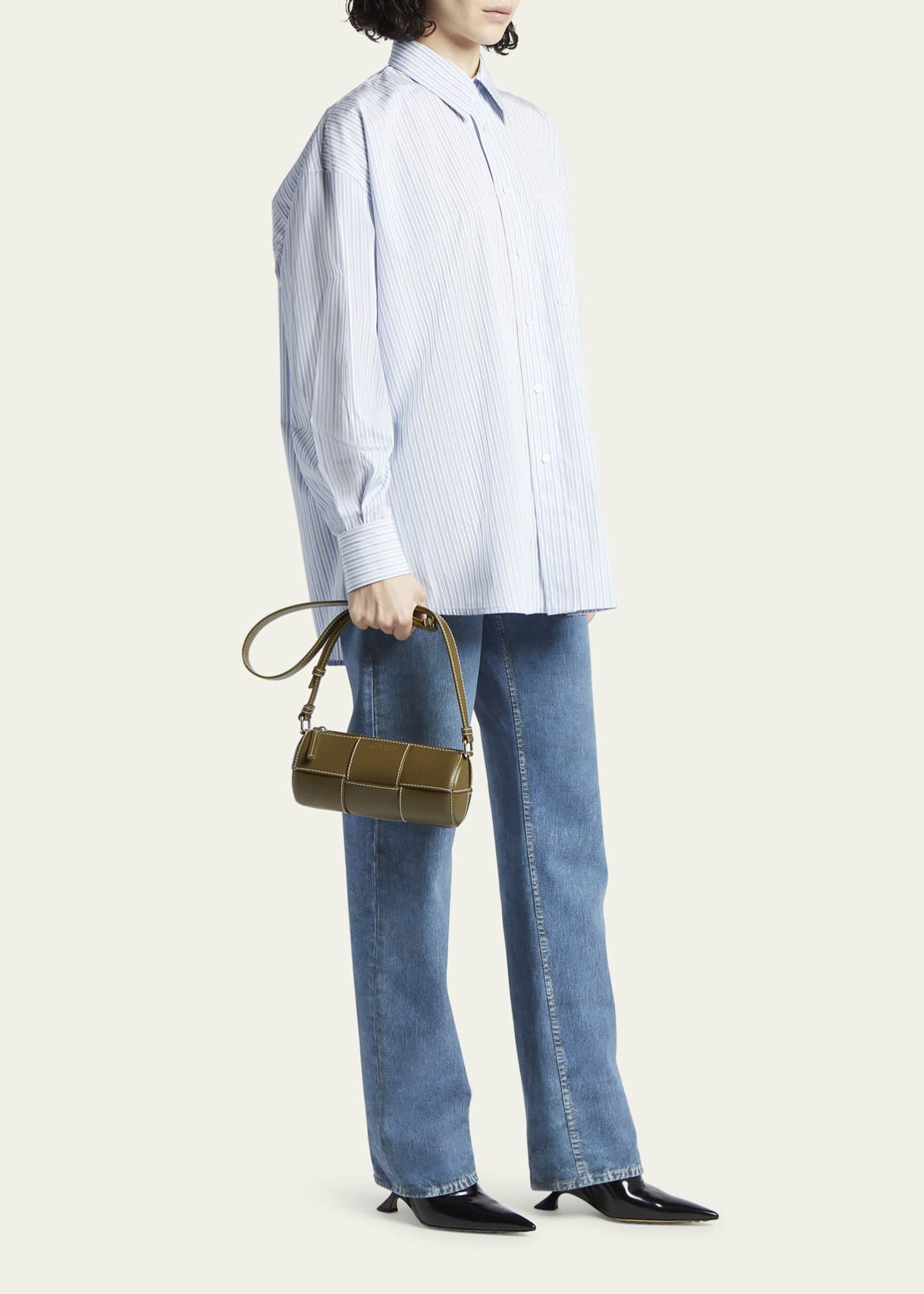 Bottega Veneta Arco Canette Small Intreccio Shoulder Bag Image 5 of 5