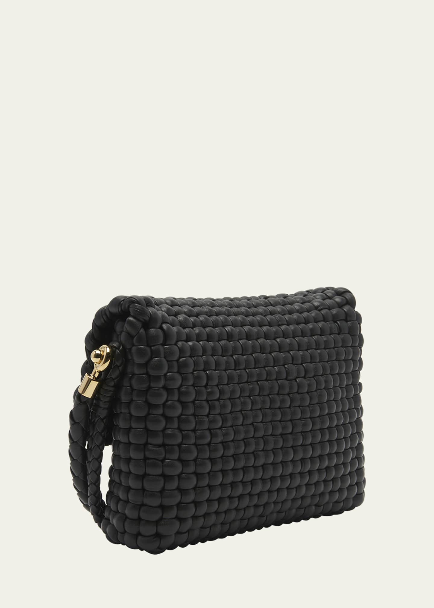 Bottega Veneta Swing Intreccio Flap Shoulder Bag Image 3 of 5