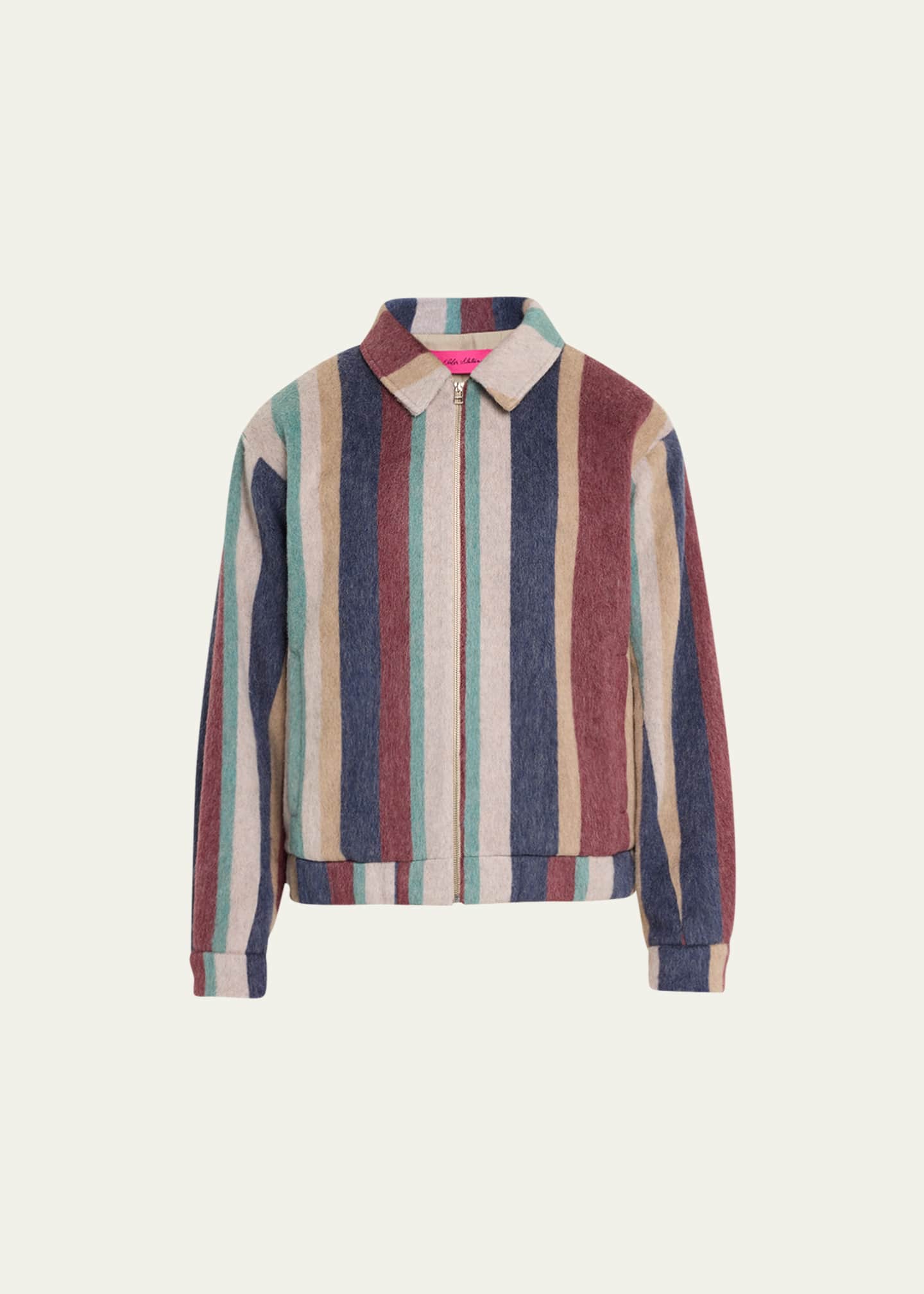 Striped cheap wool jacket