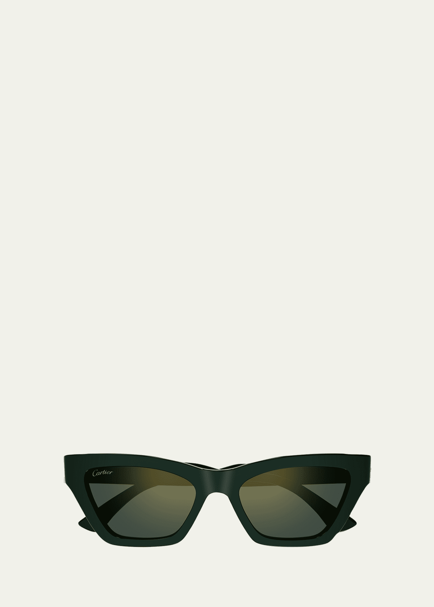 Cartier Logo Acetate Cat-Eye Sunglasses