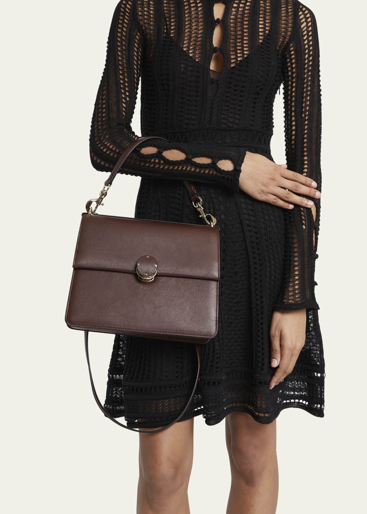 Chloe Penelope Leather TopHandle Bag Bergdorf Goodman